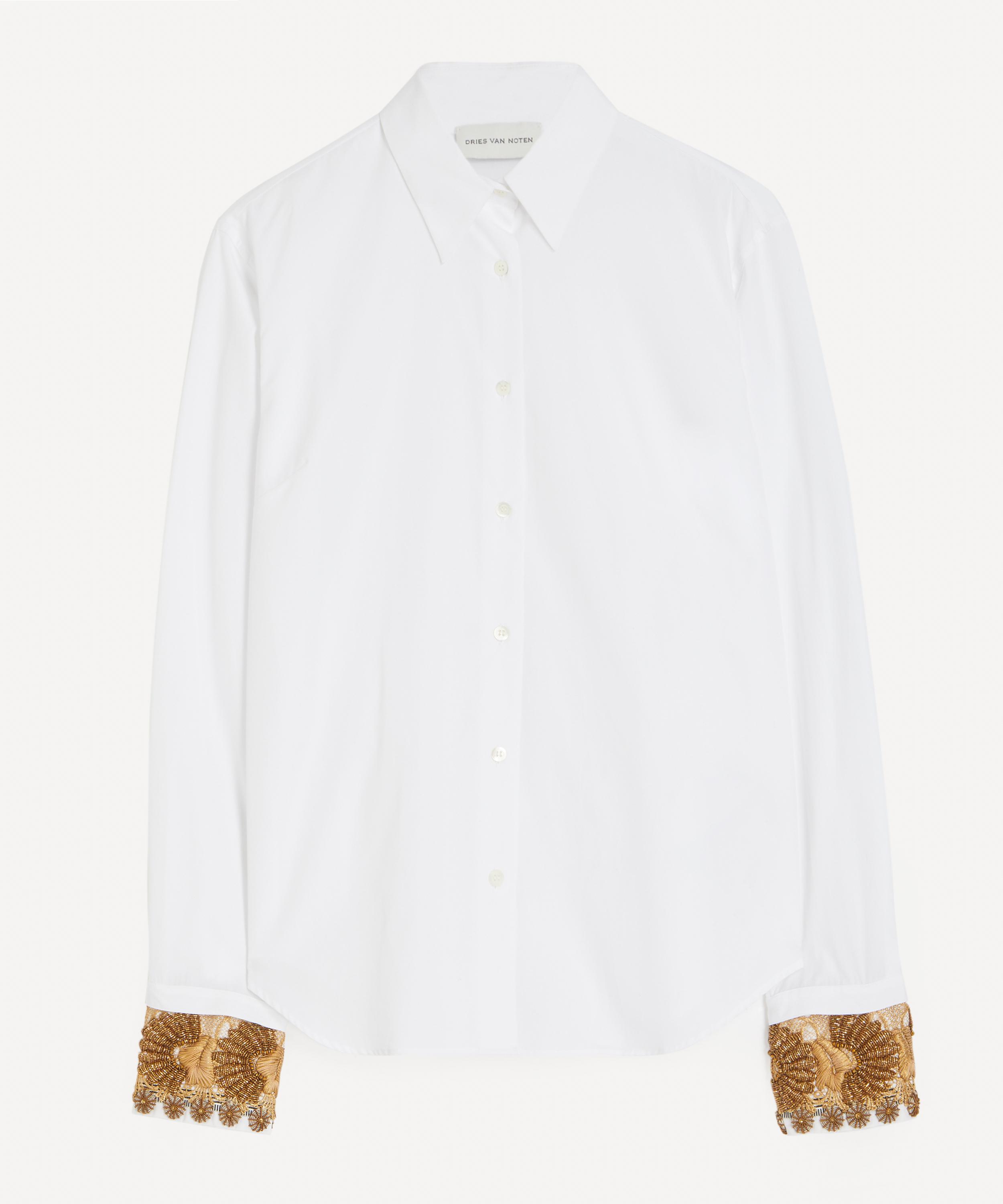 Dries Van Noten - Embroidered Poplin Shirt image number 0