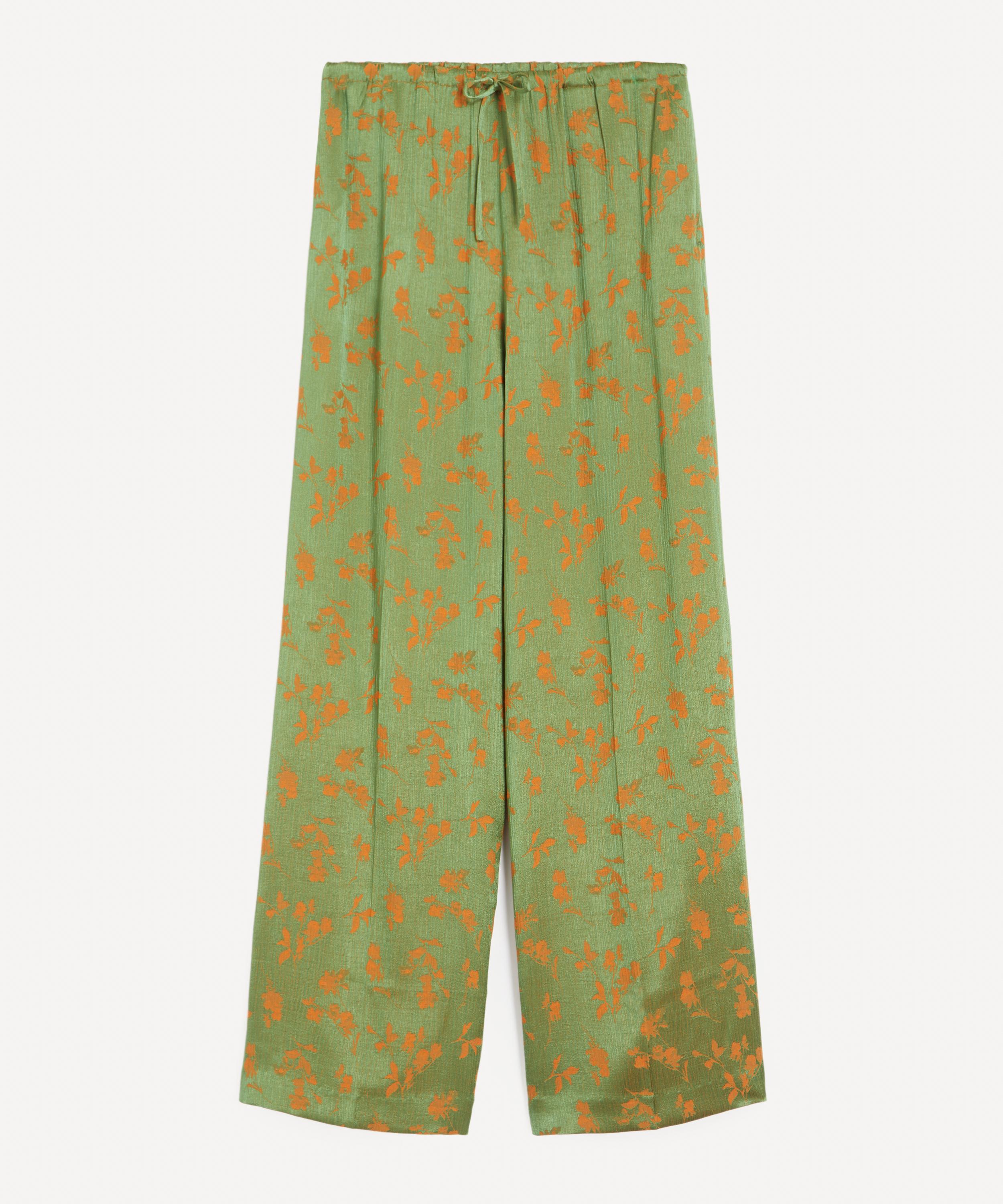 Dries Van Noten - Floral Jacquard Elasticated Trousers image number 0