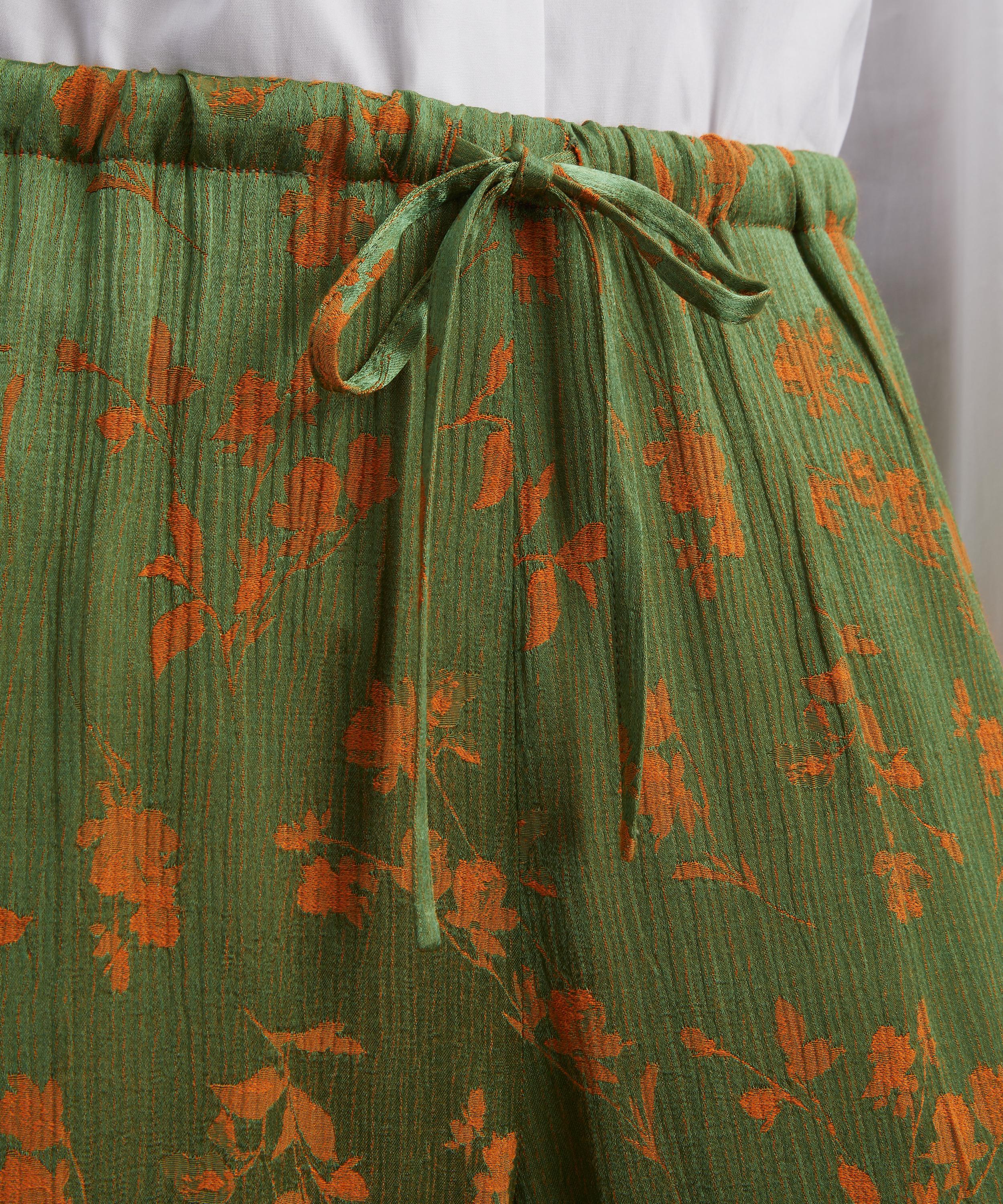 Dries Van Noten - Floral Jacquard Elasticated Trousers image number 4