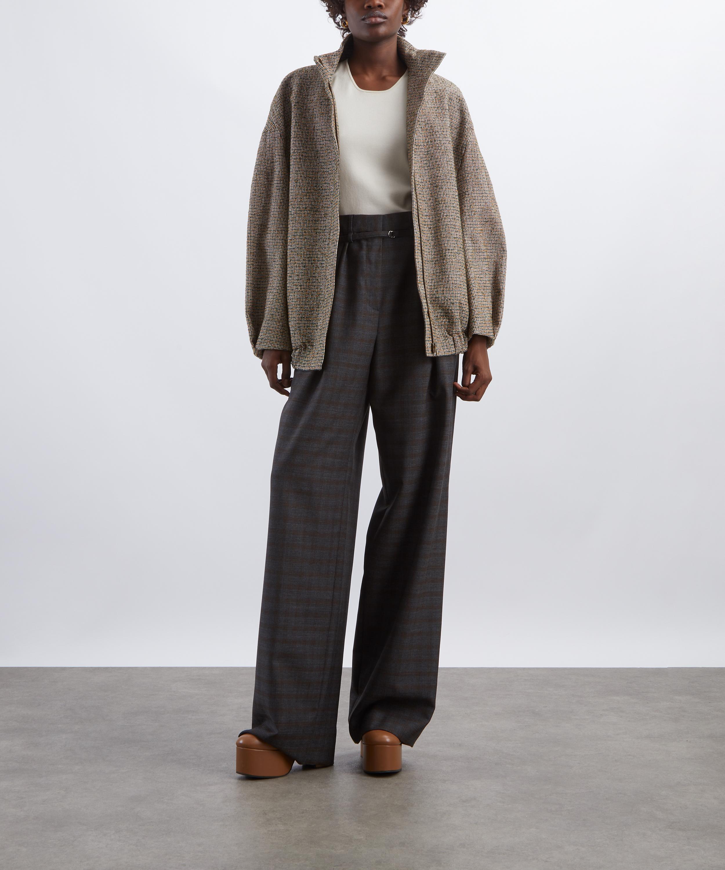 Dries Van Noten - Checked Bomber Jacket image number 1