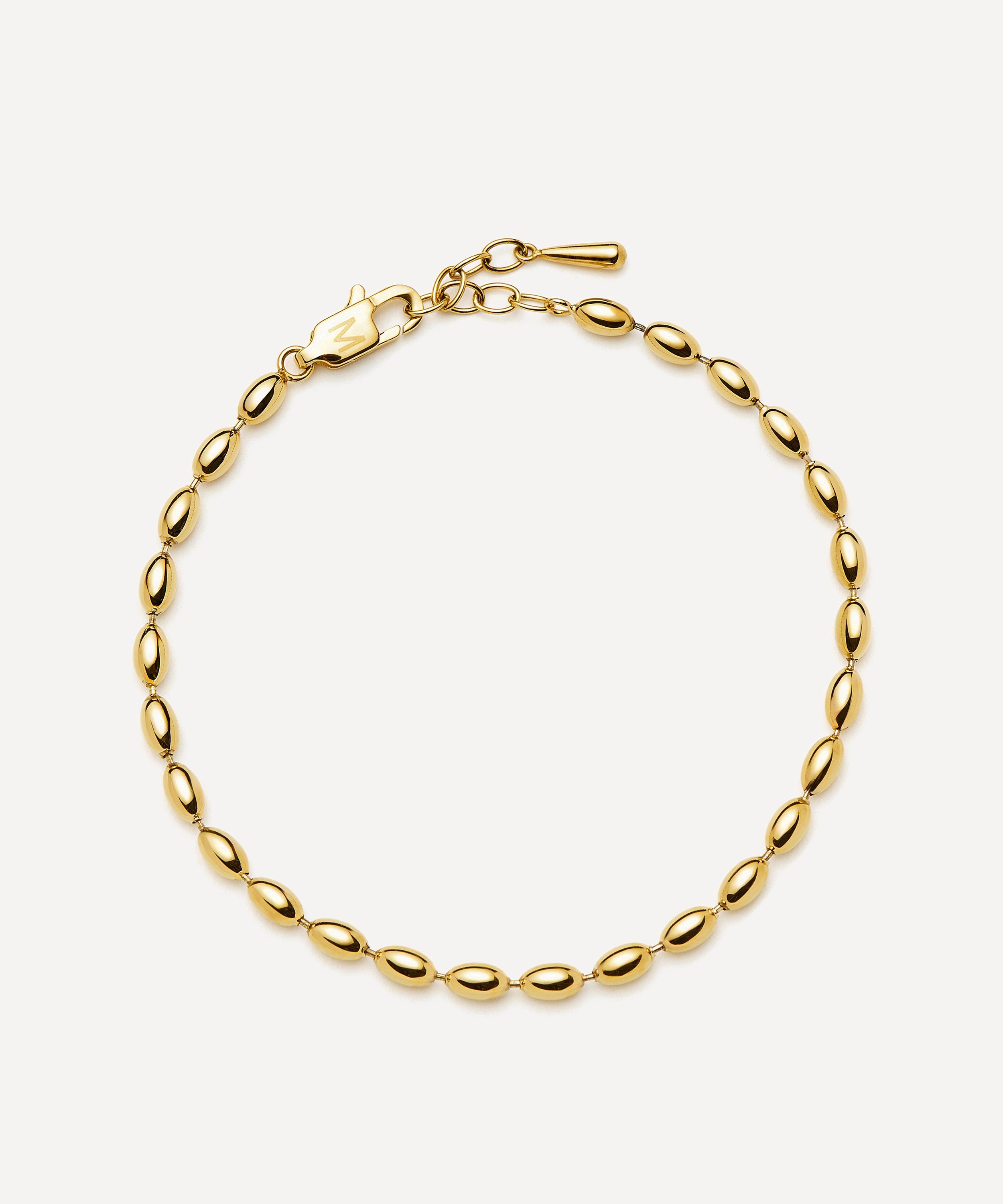 Missoma - 18ct Gold-Plated Molten Olive Chain Bracelet image number 0