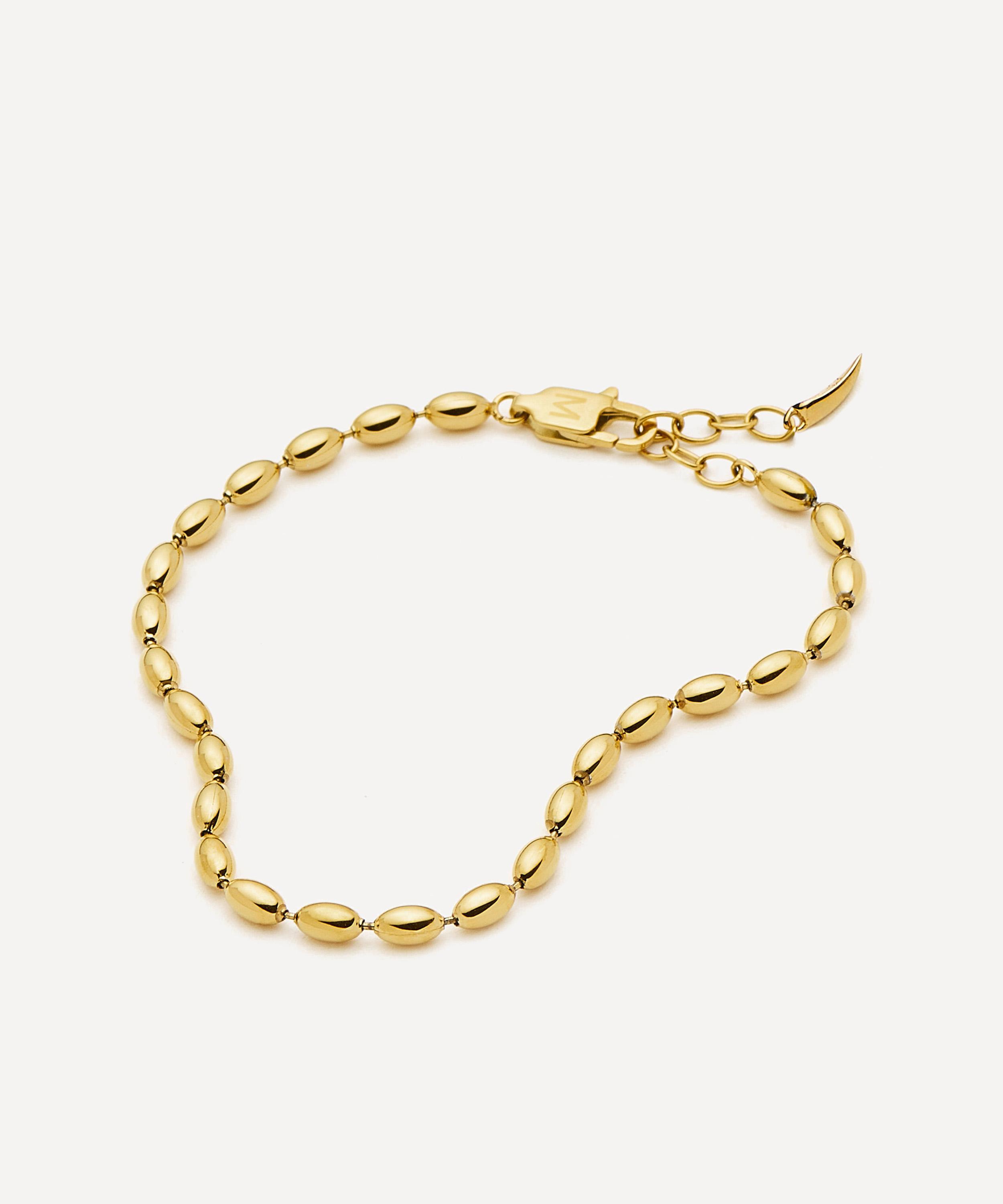 Missoma - 18ct Gold-Plated Molten Olive Chain Bracelet image number 2
