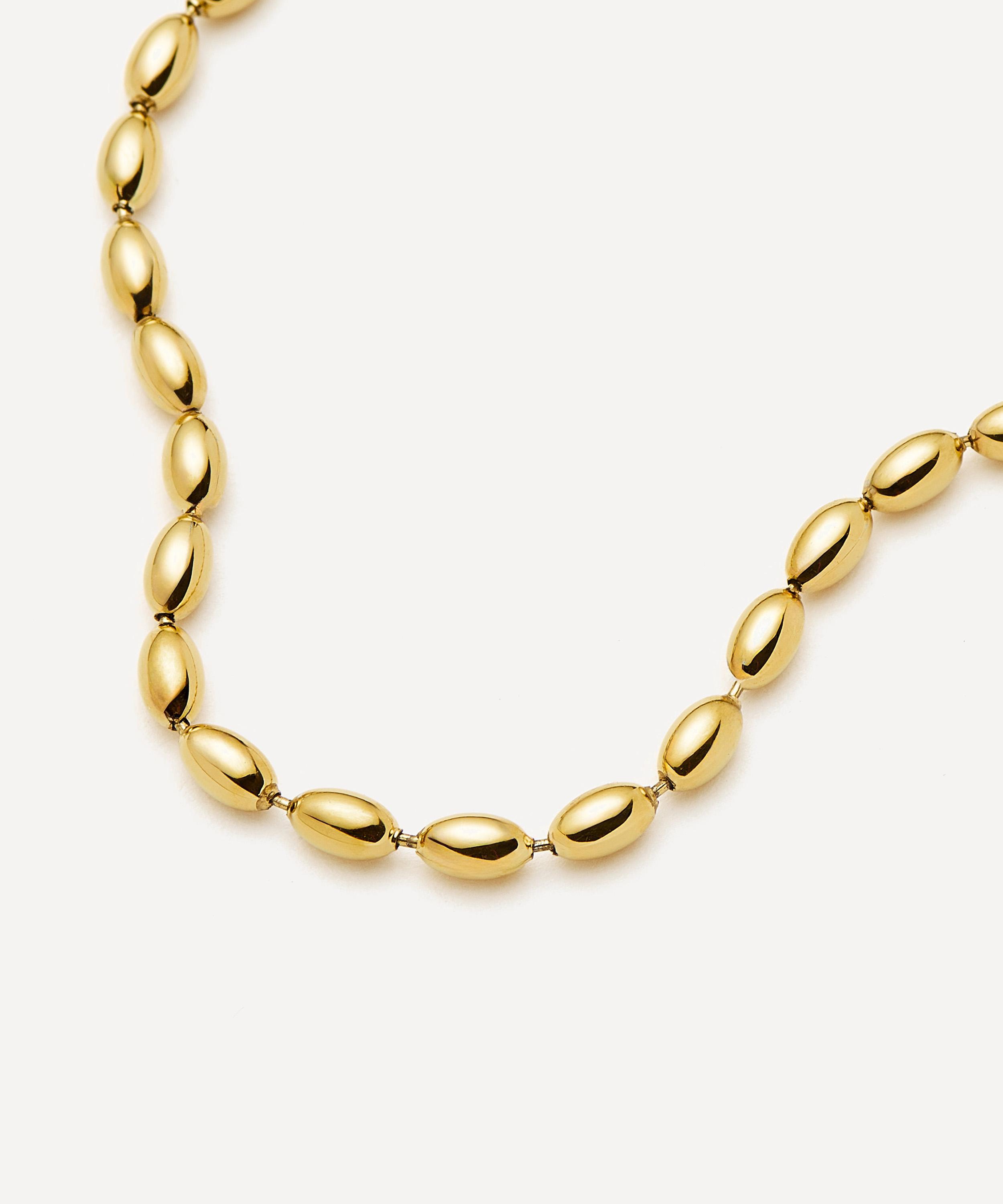 Missoma - 18ct Gold-Plated Molten Olive Chain Bracelet image number 3