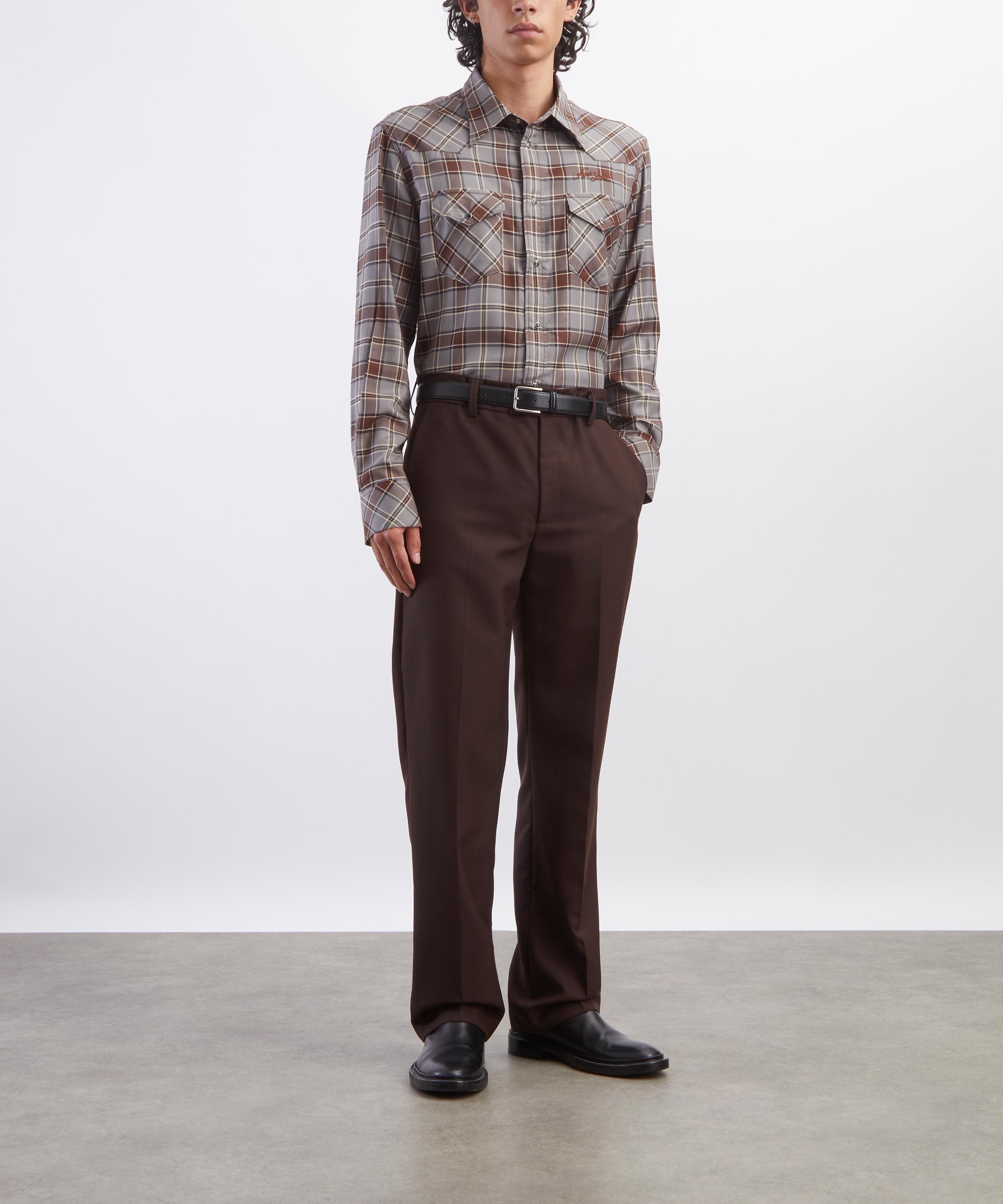 Acne Studios - Checked Flannel Shirt image number 1