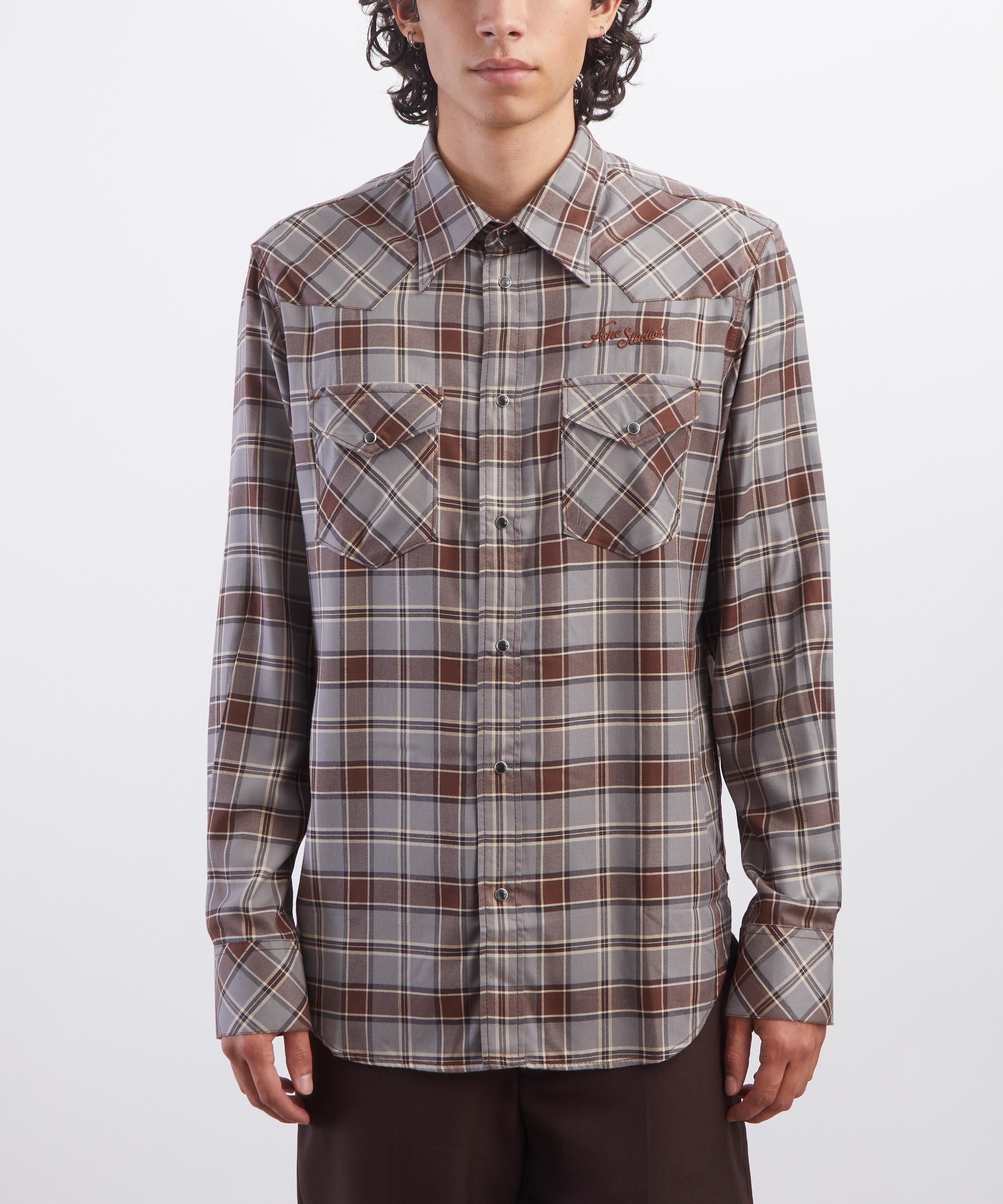 Acne Studios - Checked Flannel Shirt image number 2