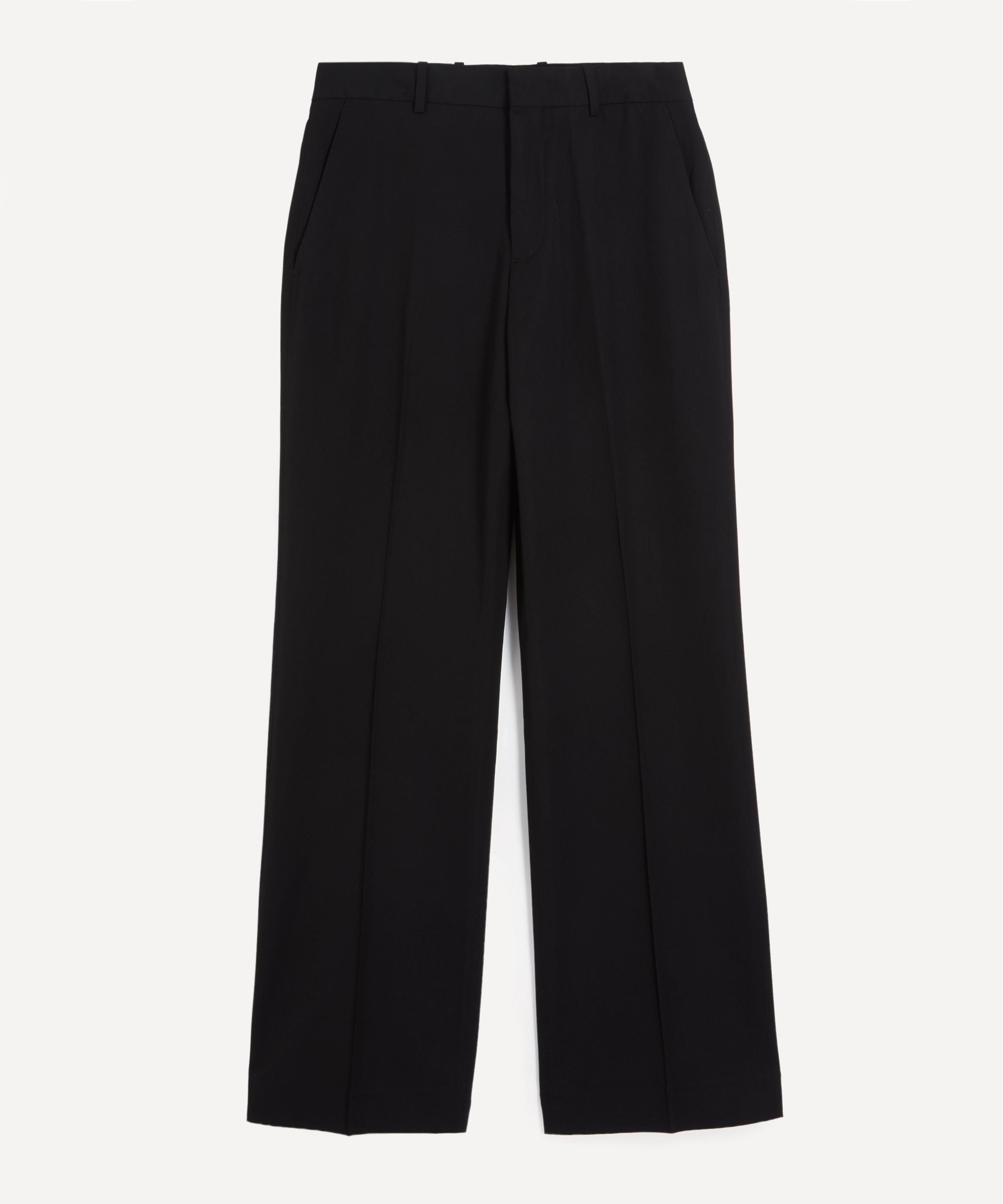 Acne Studios - Black Cotton Satin Trousers image number 0