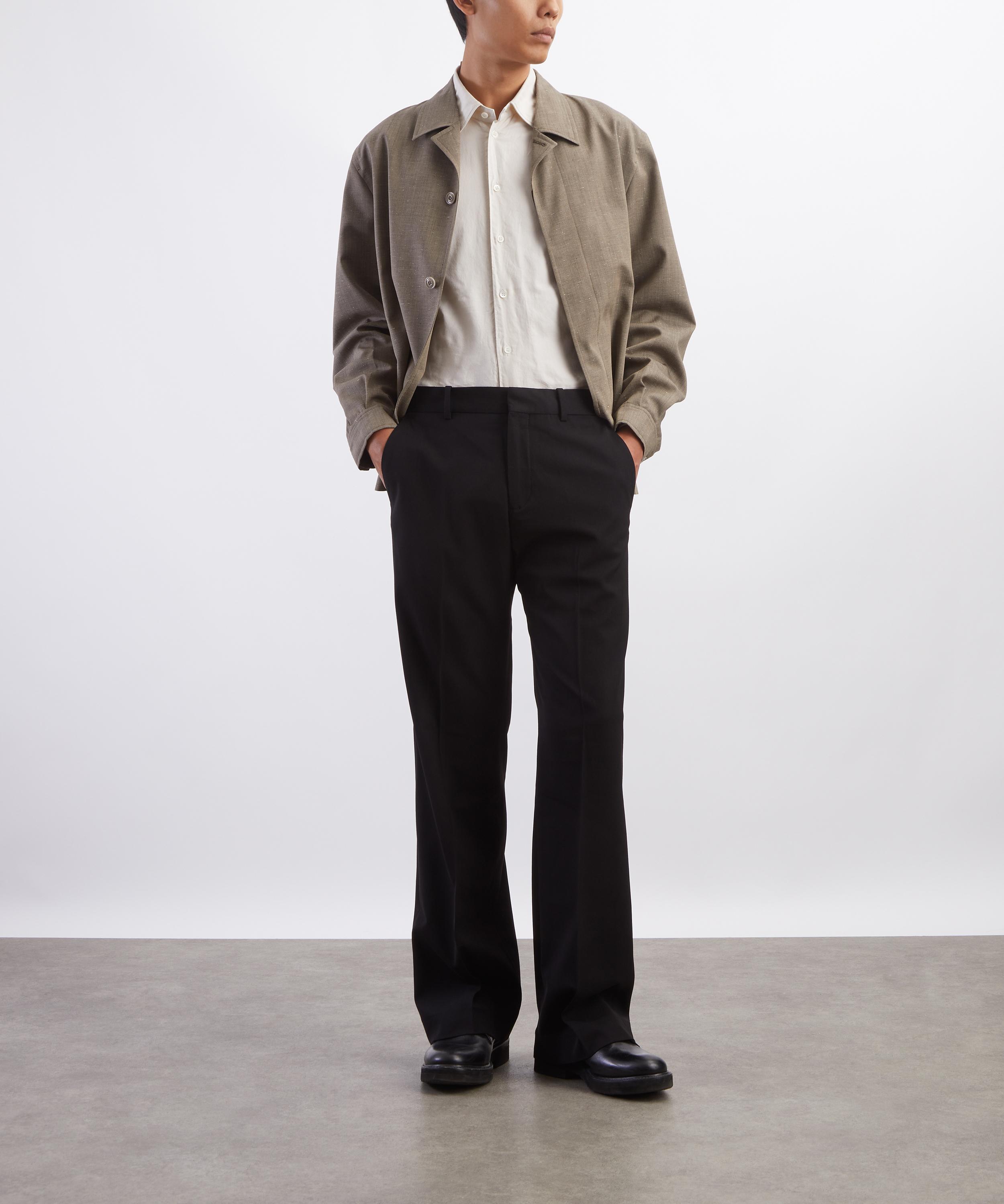Acne Studios - Black Cotton Satin Trousers image number 1
