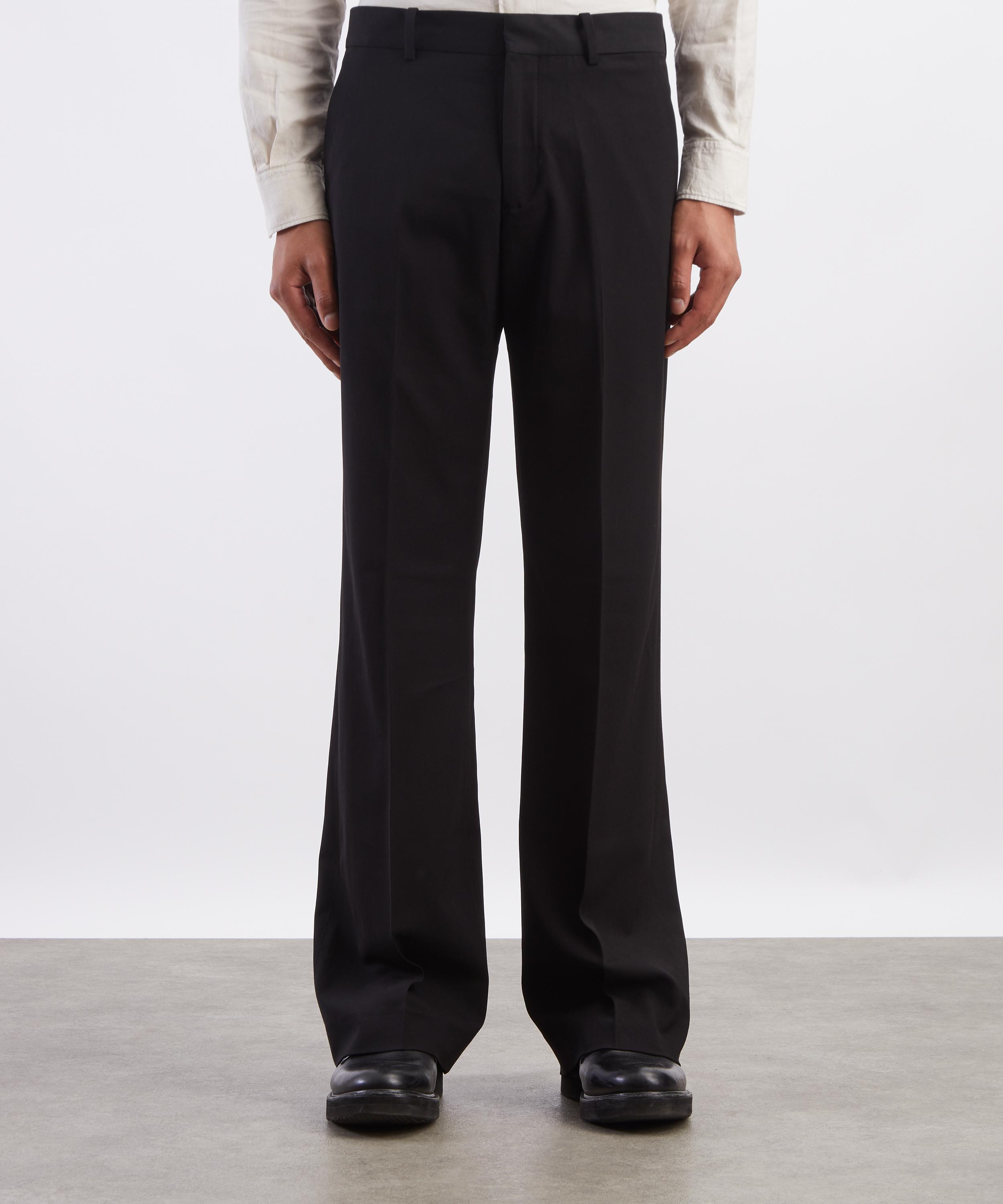 Acne Studios - Black Cotton Satin Trousers image number 2