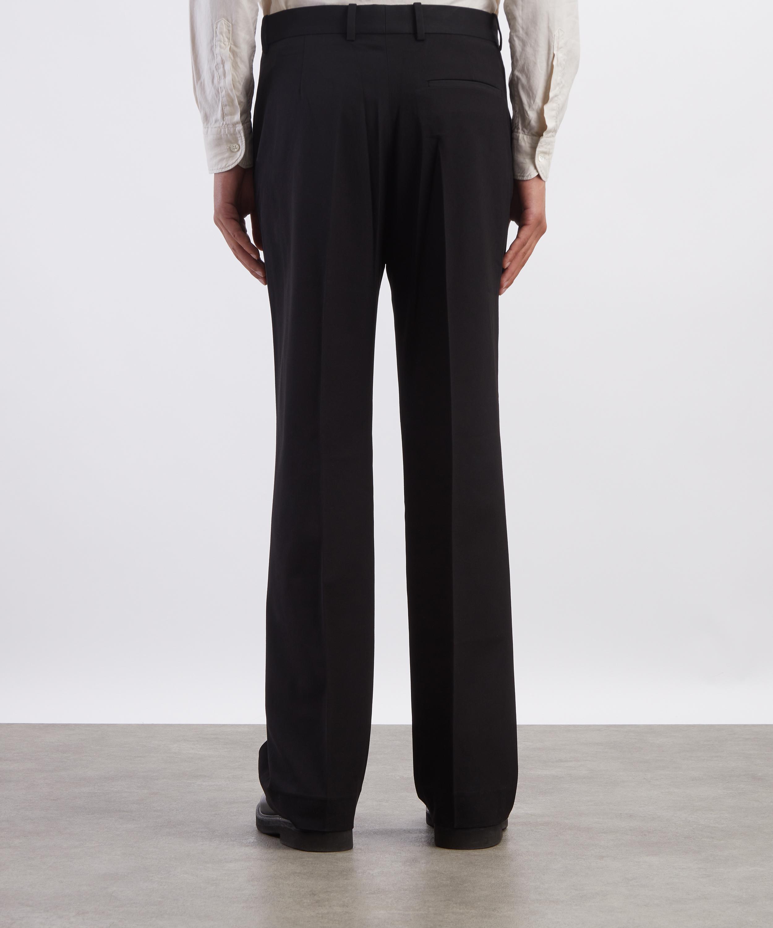 Acne Studios - Black Cotton Satin Trousers image number 3