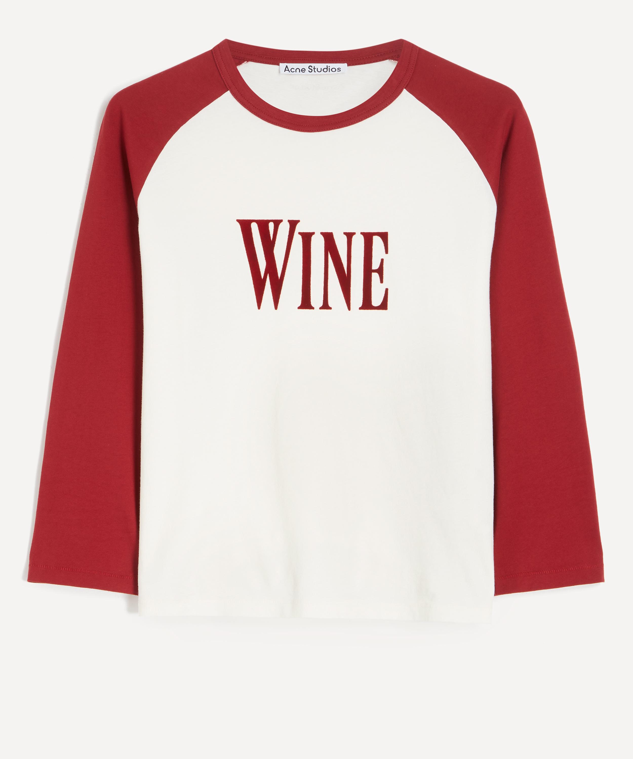 Acne Studios - Wine Graphic Crew Neck T-Shirt