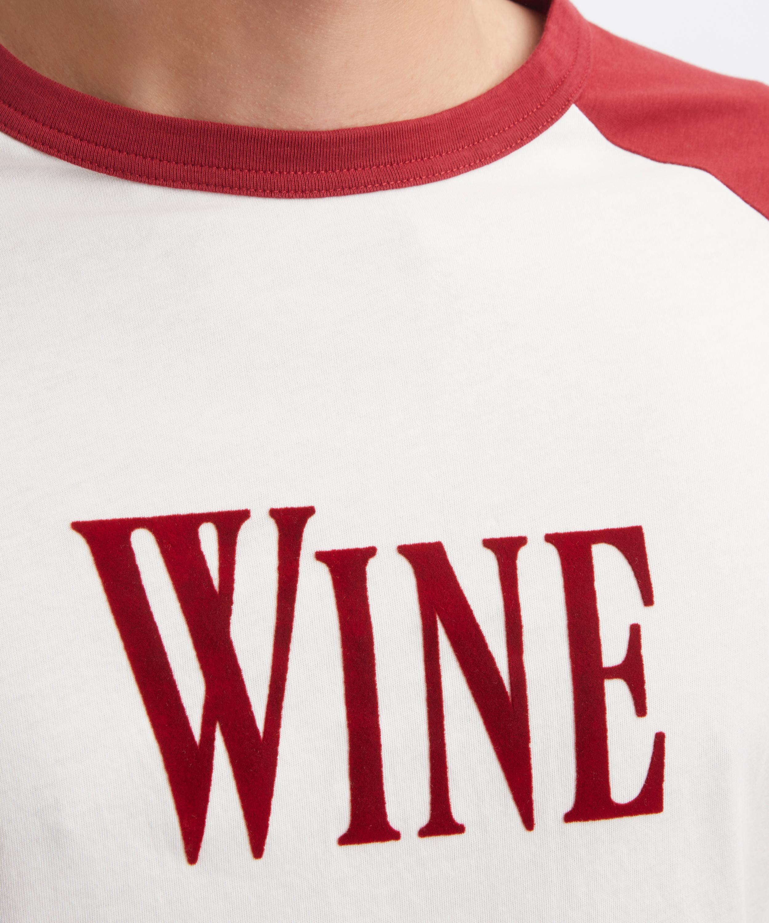 Acne Studios - Wine Graphic Crew Neck T-Shirt image number 4
