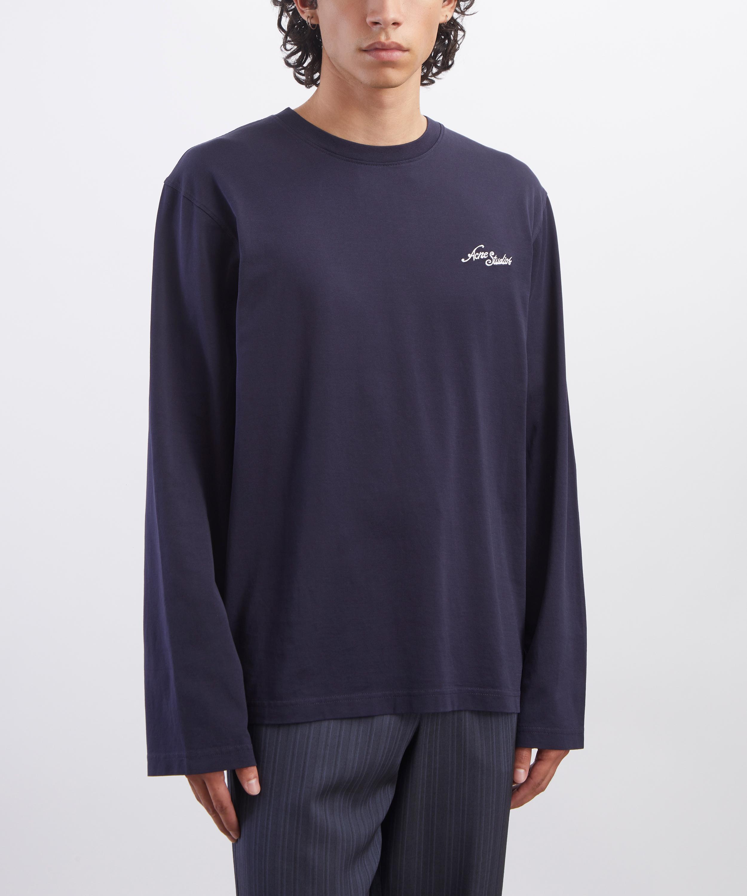 Acne Studios - Logo Embroidered Long Sleeve T-Shirt image number 2