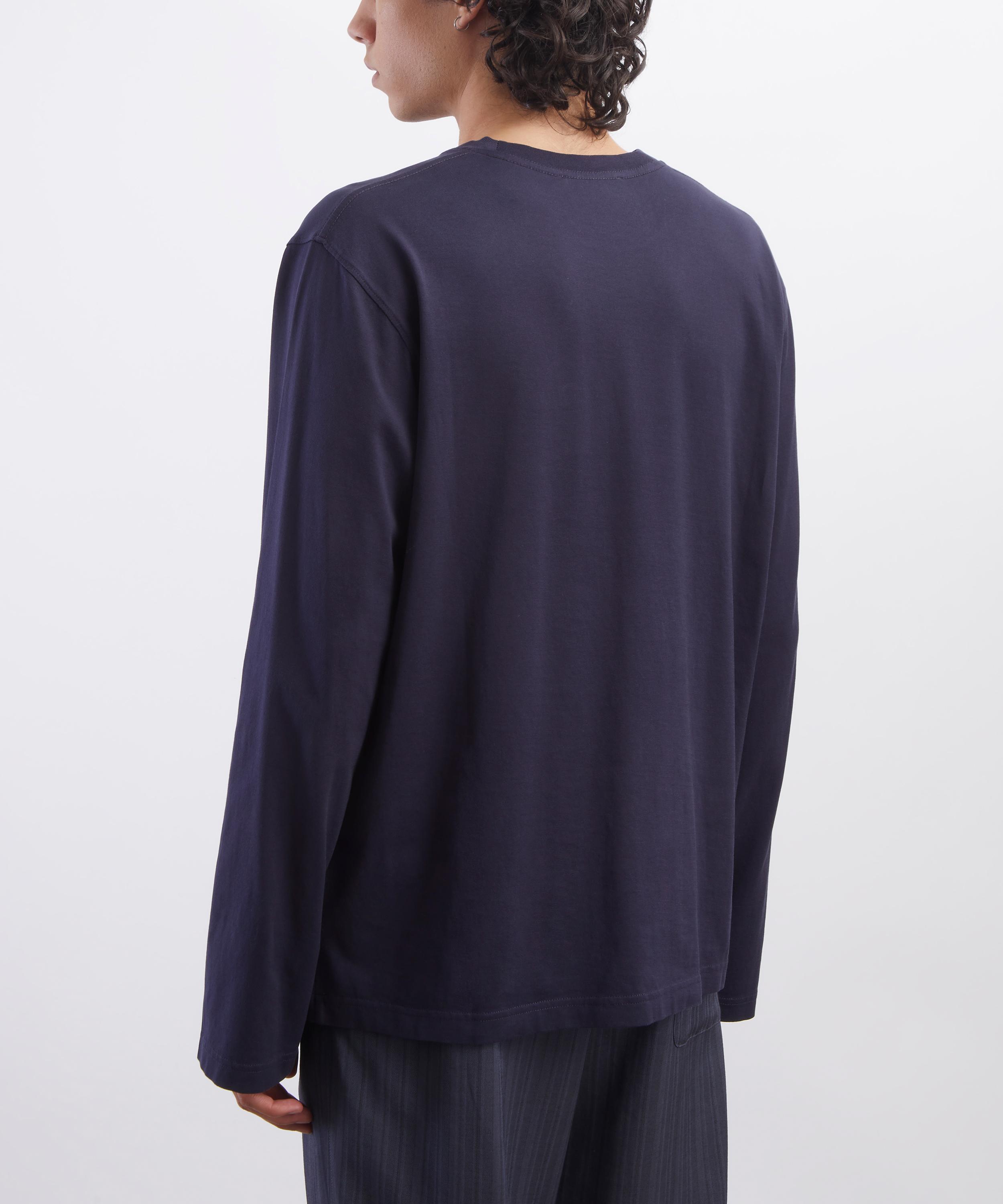 Acne Studios - Logo Embroidered Long Sleeve T-Shirt image number 3