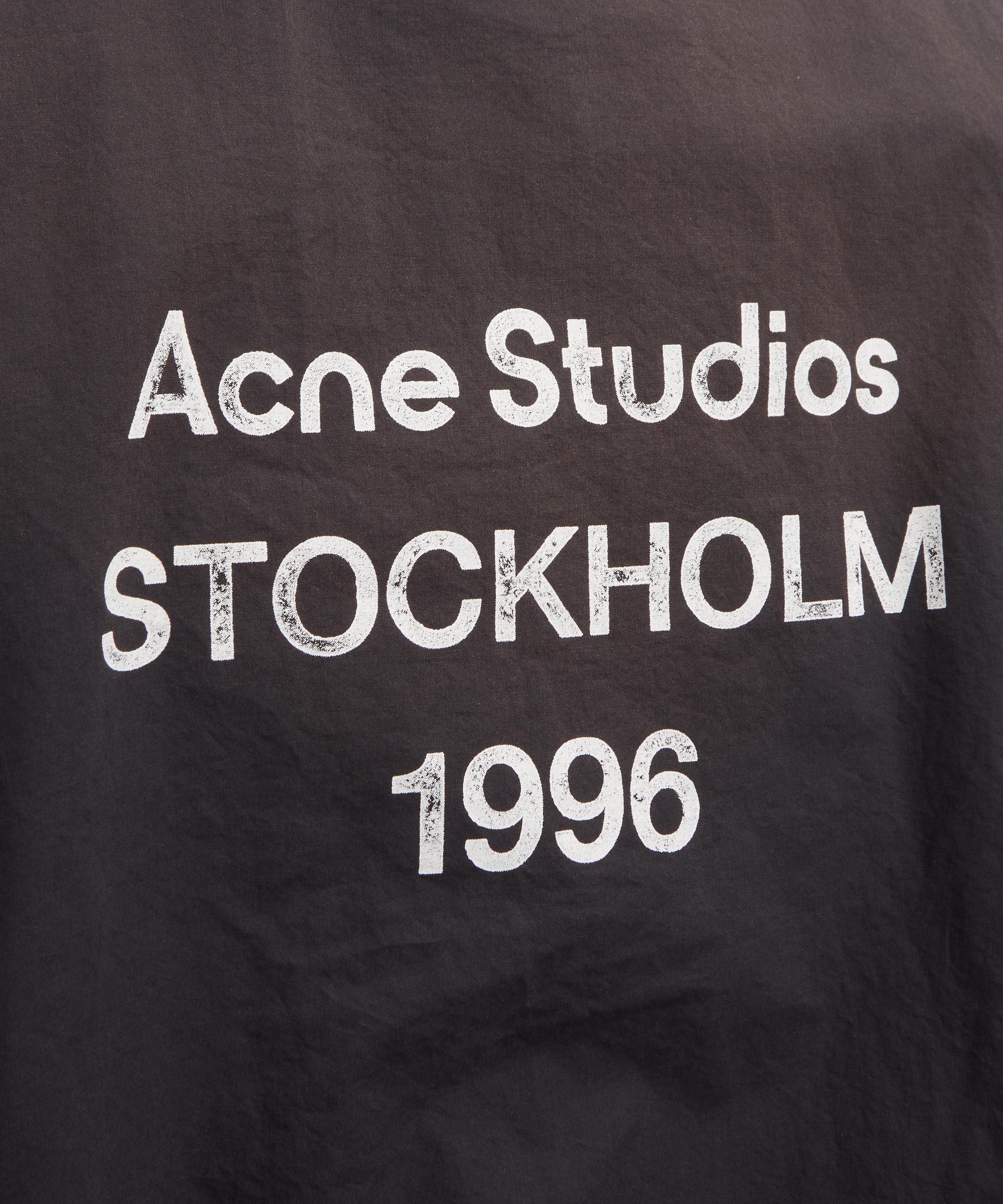 Acne Studios - Black Washed Logo Jacket image number 4