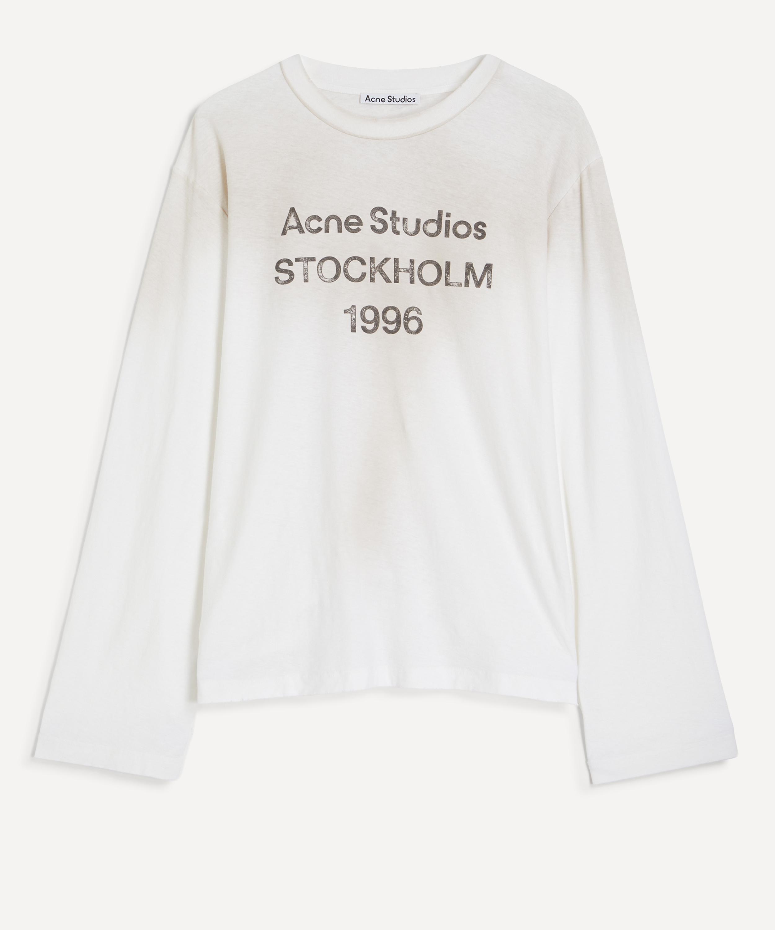 Acne Studios - Distressed Logo Long Sleeve T-Shirt