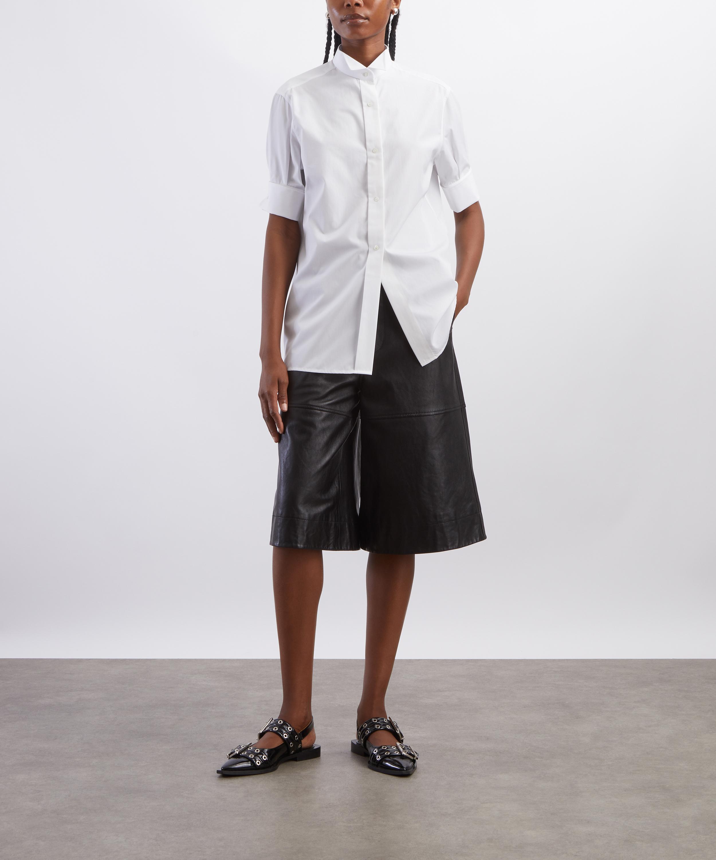 Maison Margiela - White Cotton Short-Sleeve Shirt image number 1