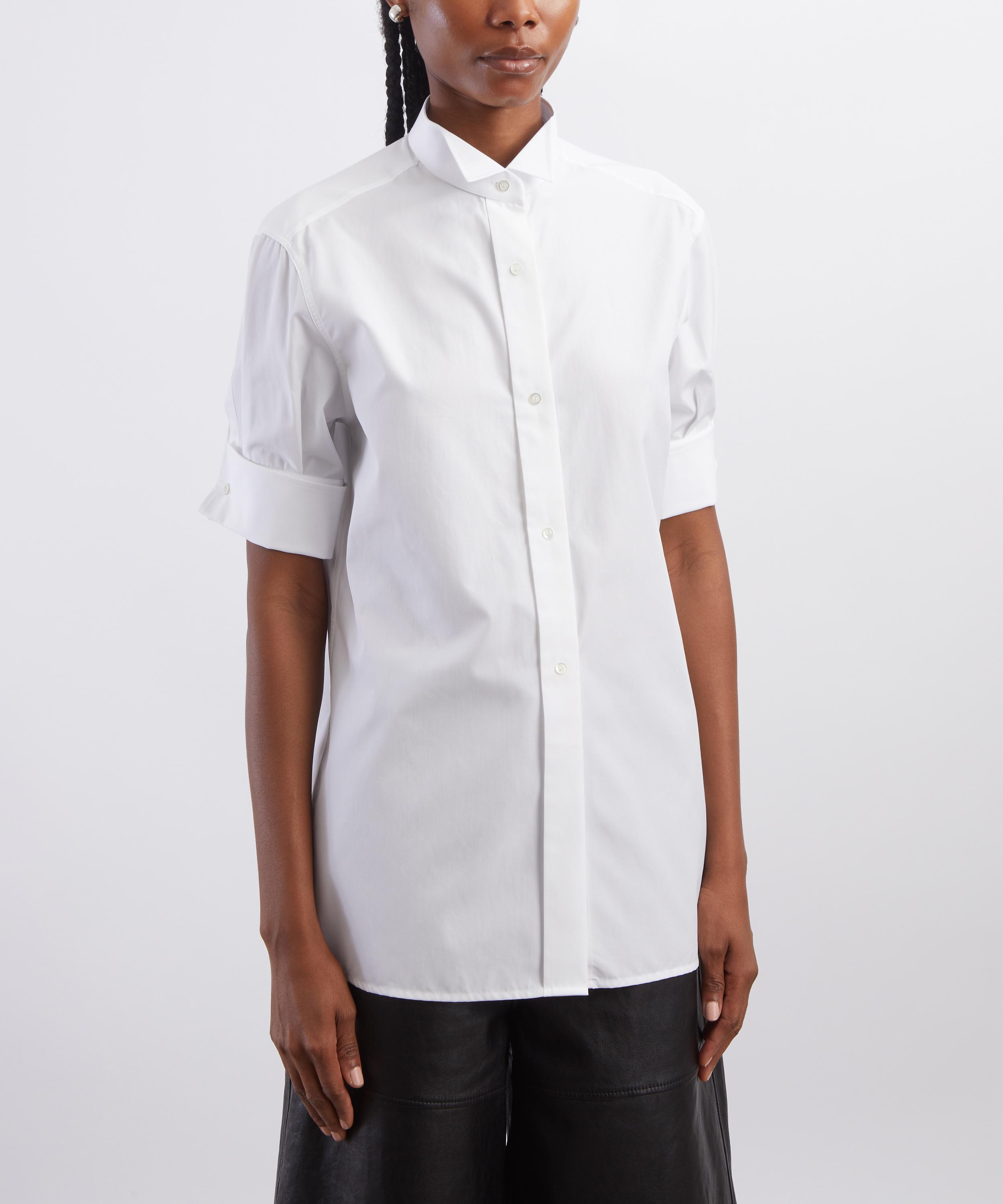 Maison Margiela - White Cotton Short-Sleeve Shirt image number 2