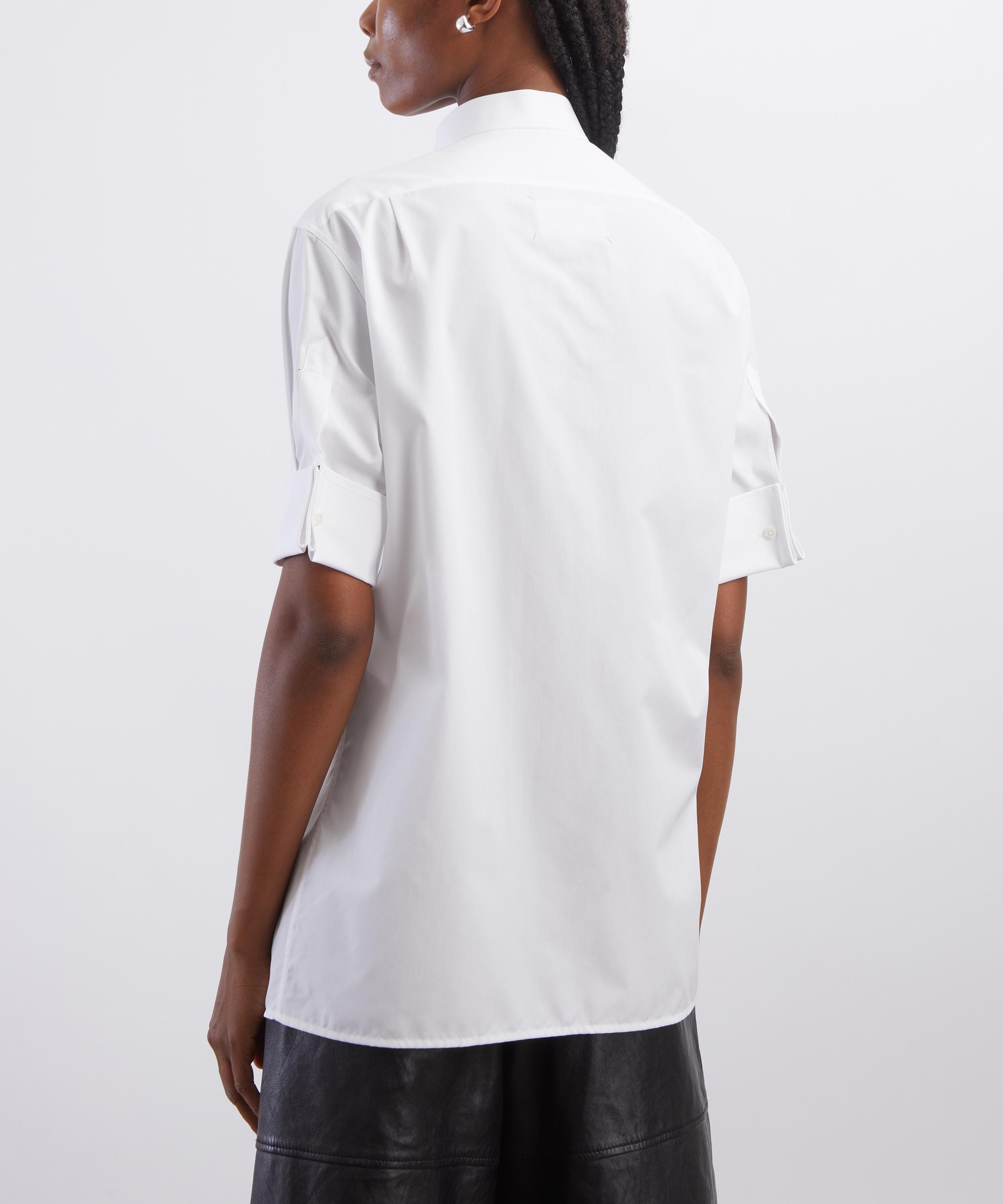 Maison Margiela - White Cotton Short-Sleeve Shirt image number 3