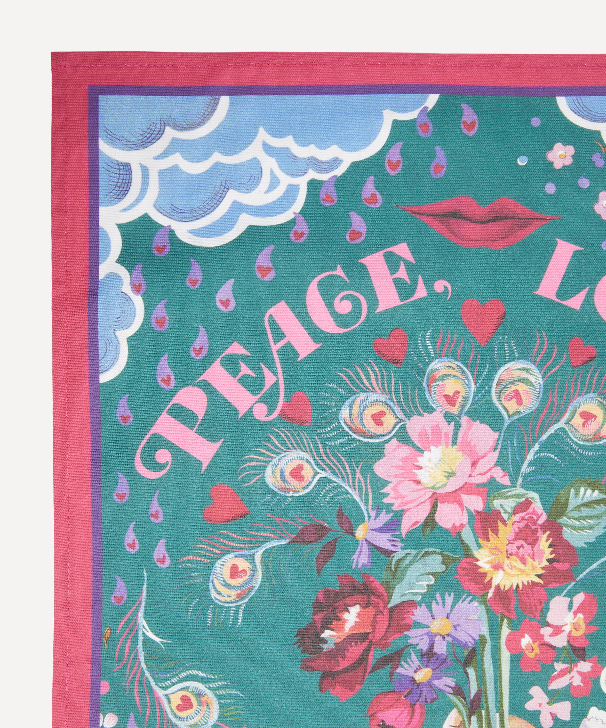 Liberty - Peace Love and Liberty Tea Towels Pack of 2 image number 1