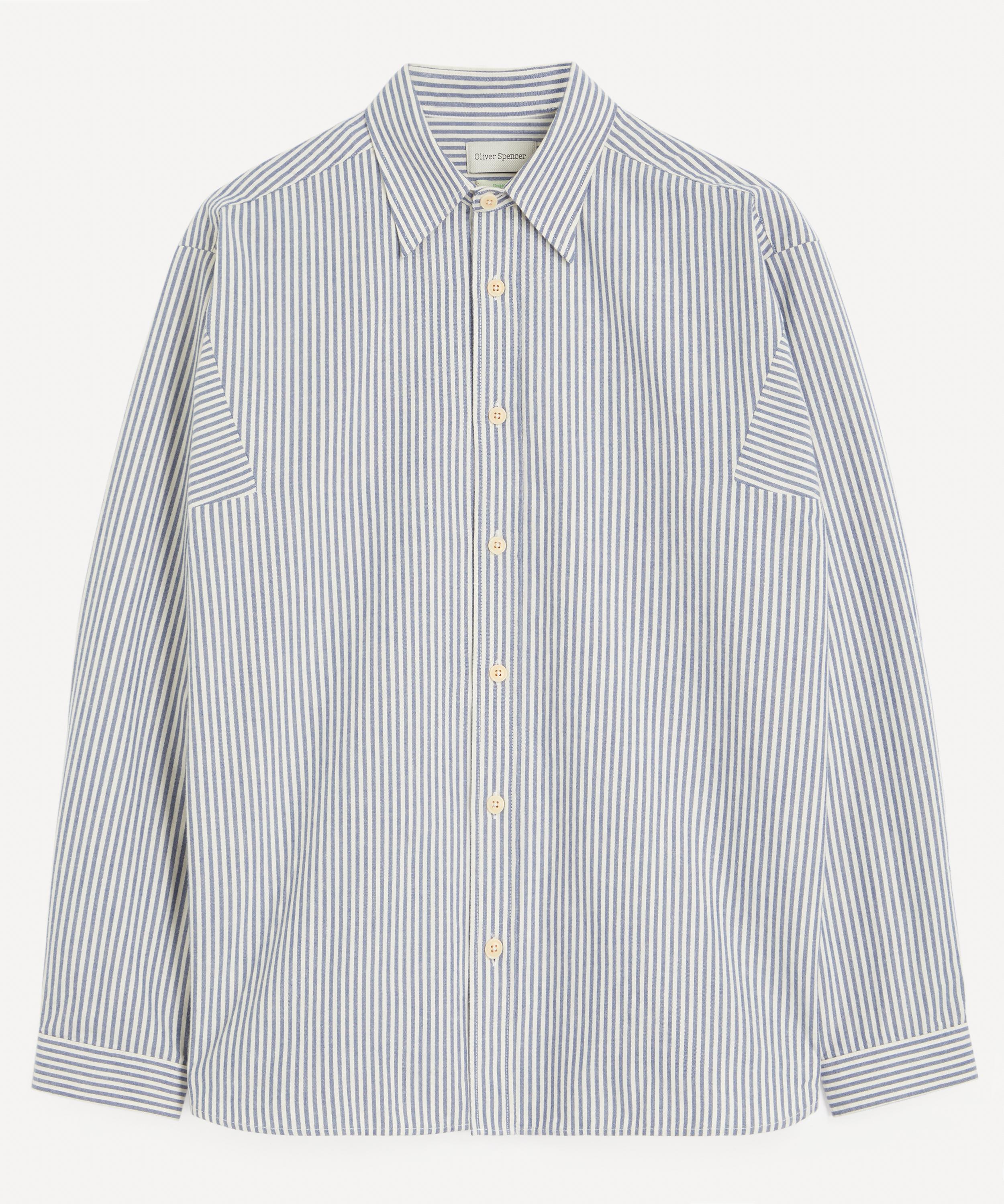 Oliver Spencer - Garrison Long-Sleeve Striped Shirt image number 0