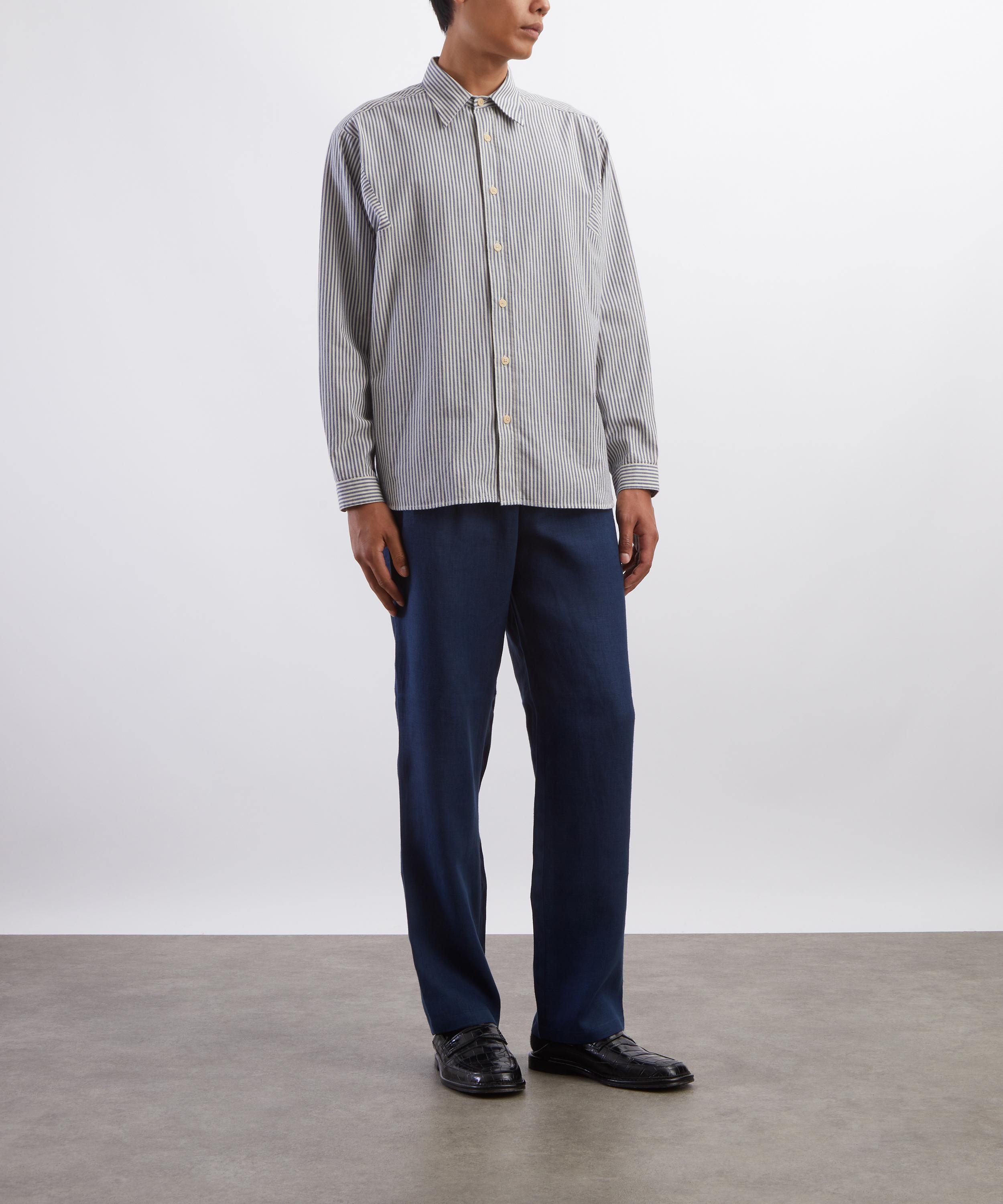 Oliver Spencer - Garrison Long-Sleeve Striped Shirt image number 1