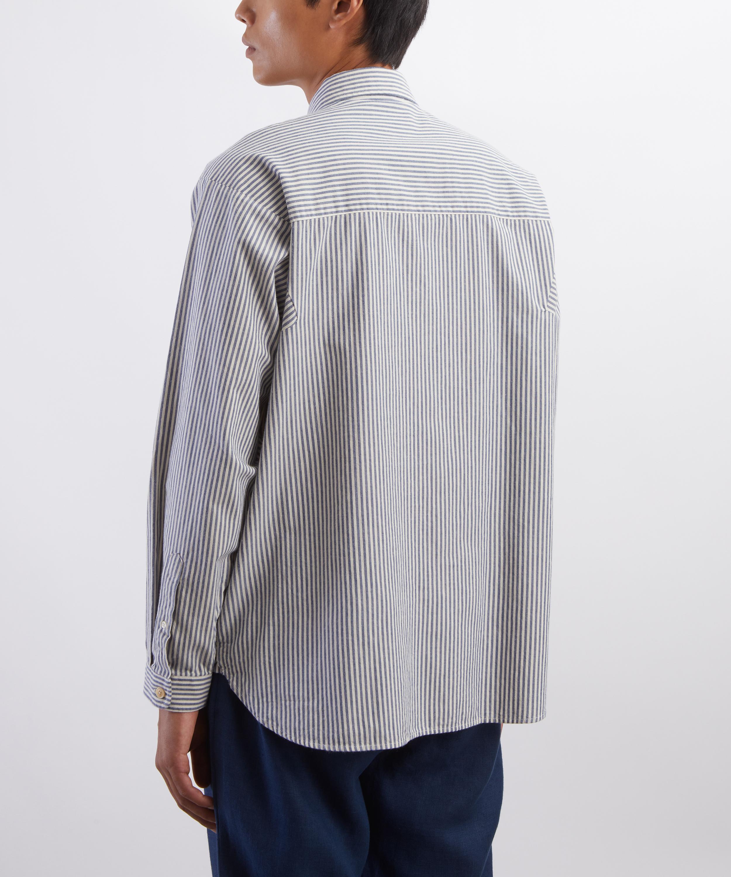 Oliver Spencer - Garrison Long-Sleeve Striped Shirt image number 3