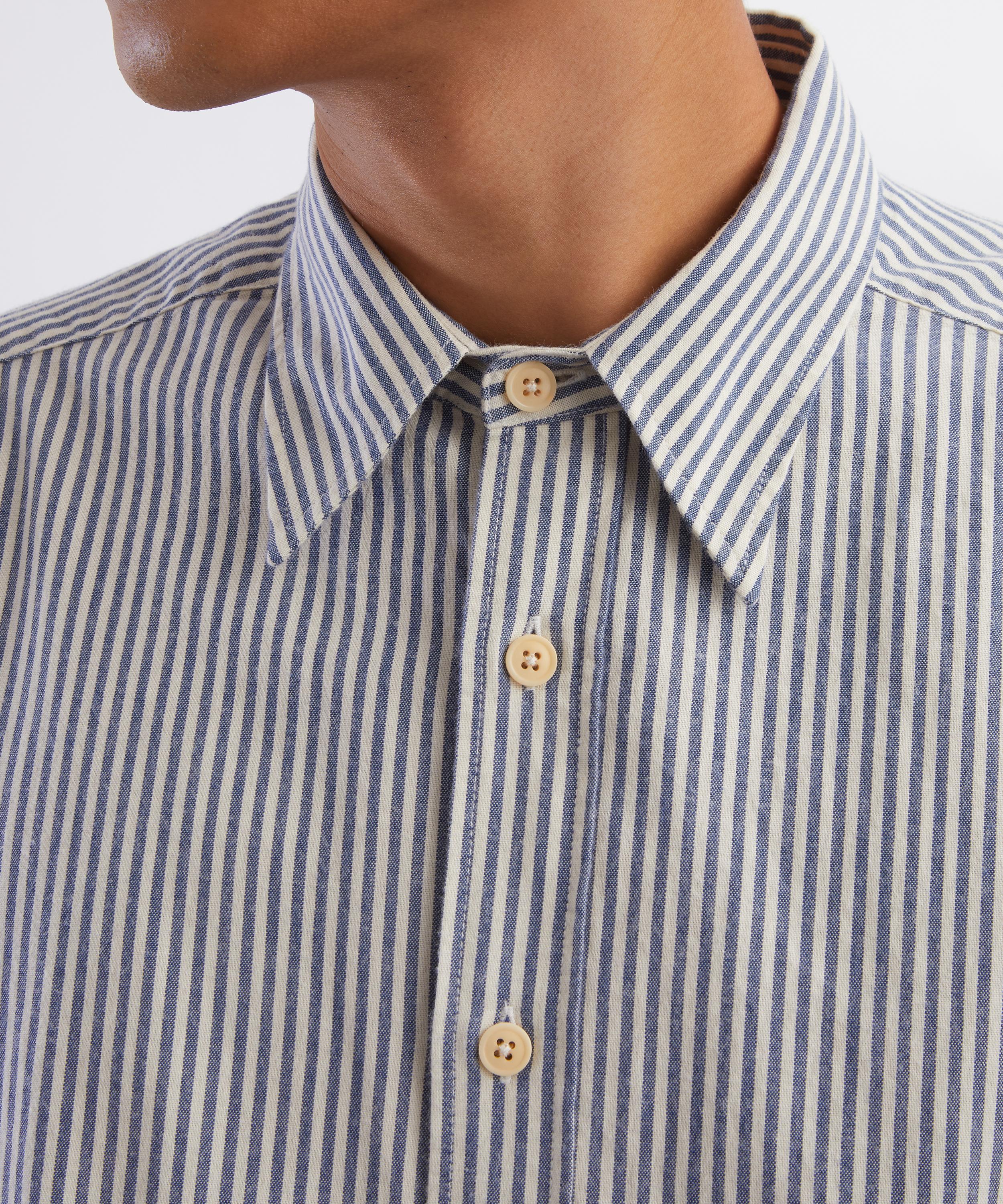 Oliver Spencer - Garrison Long-Sleeve Striped Shirt image number 4