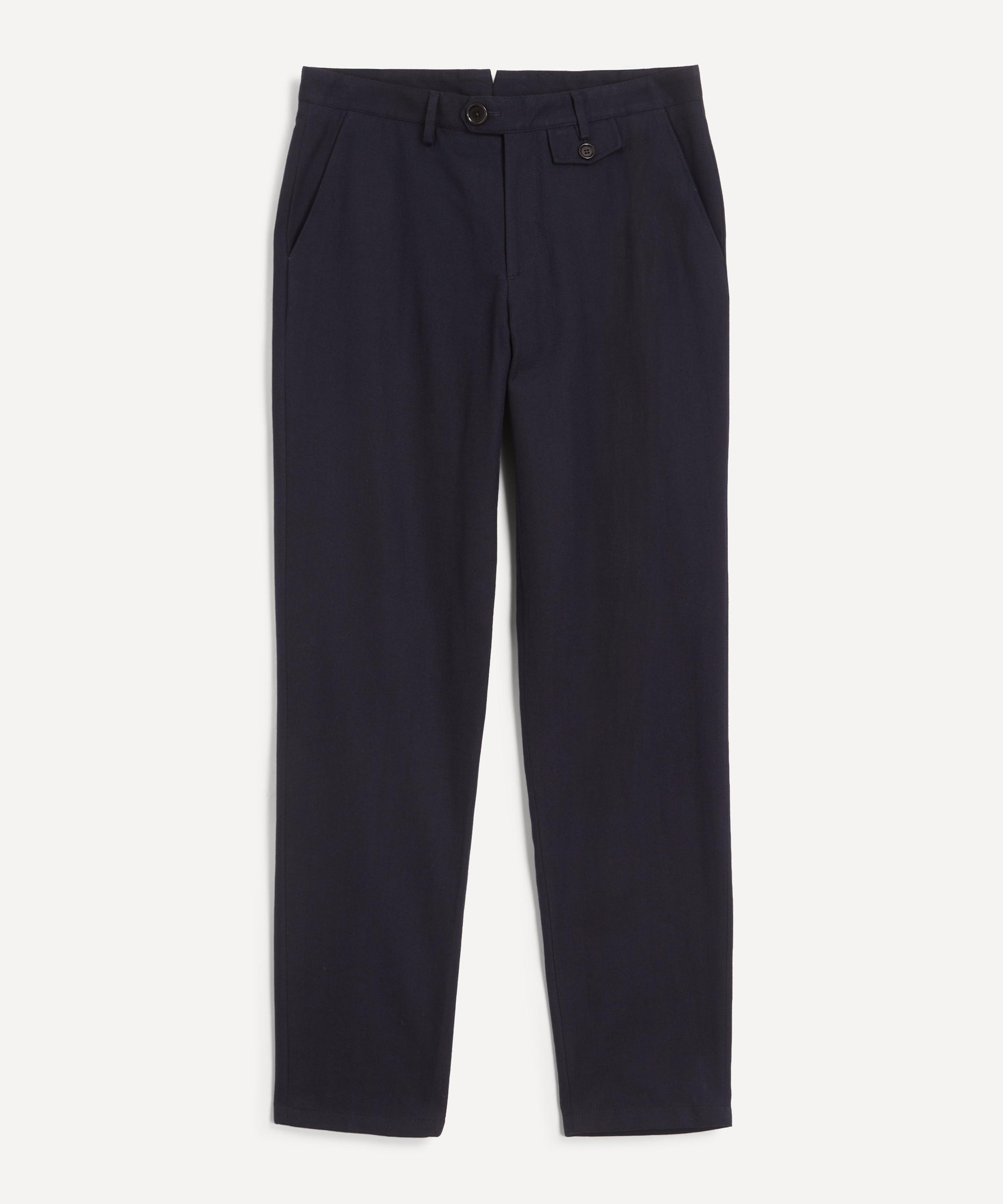Oliver Spencer - Fishtail Straight leg Linen Trousers image number 0