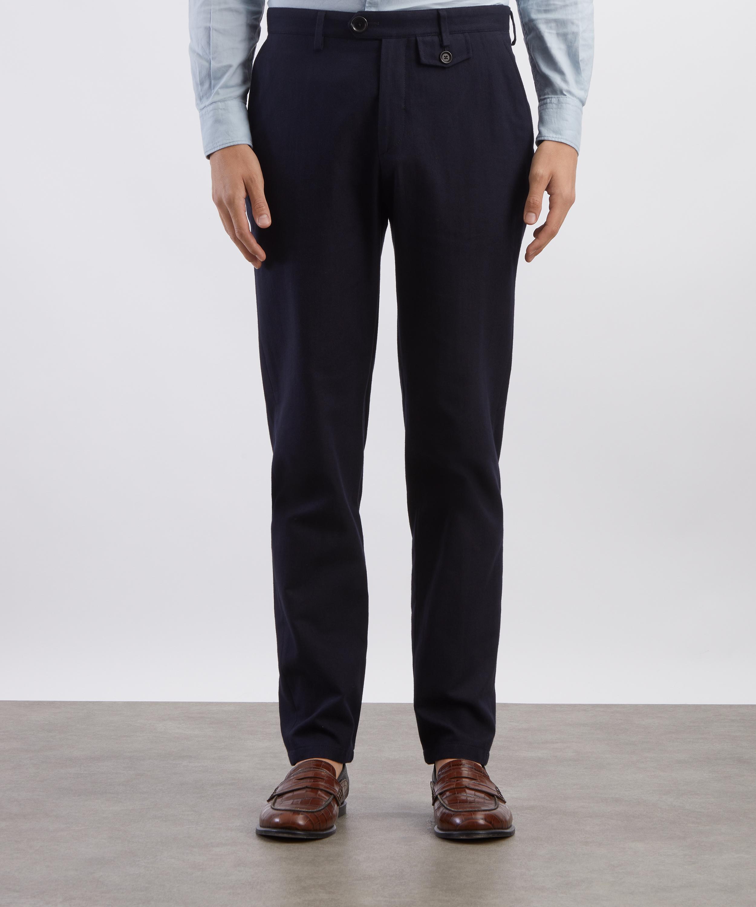 Oliver Spencer - Fishtail Straight leg Linen Trousers image number 2