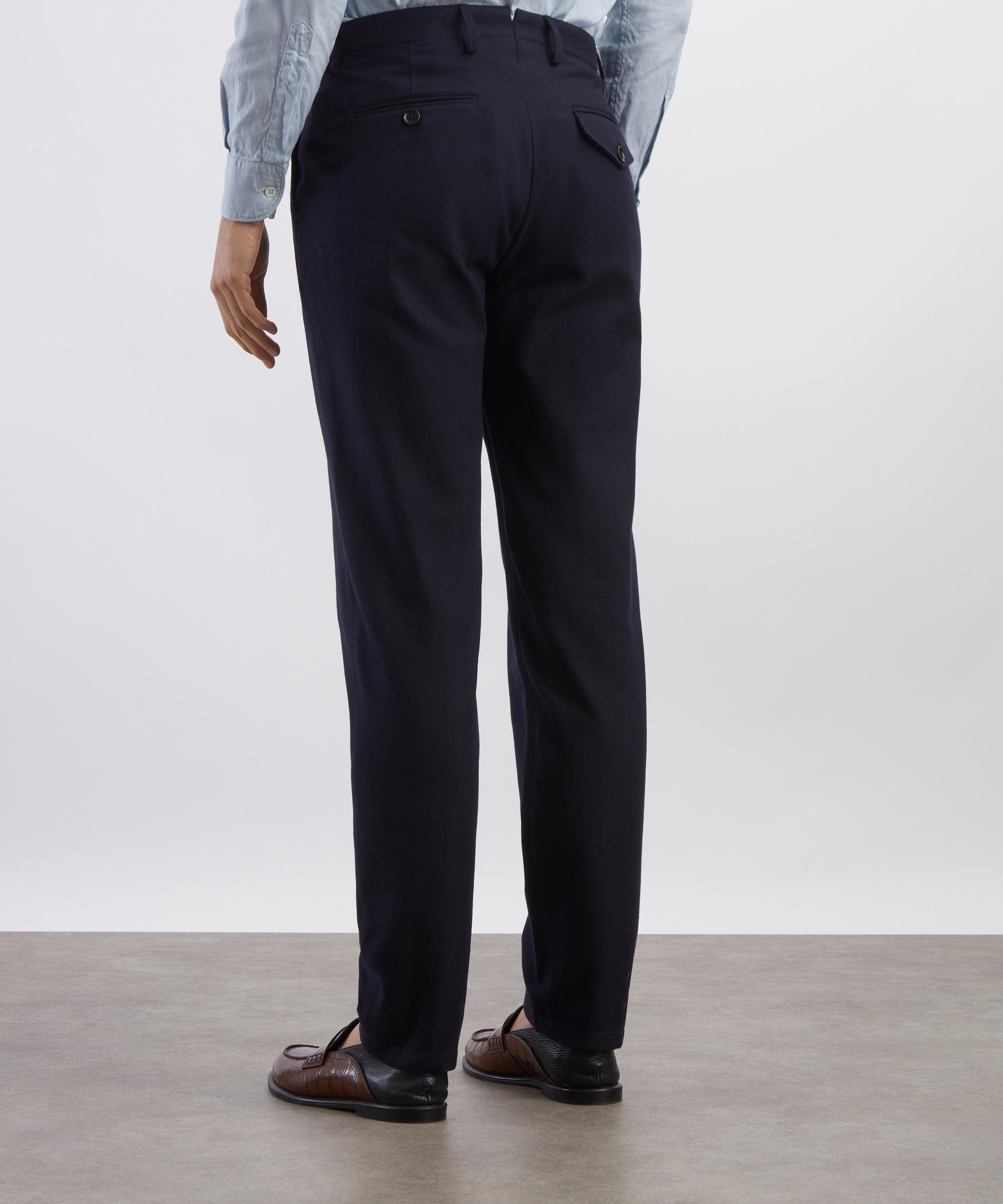 Oliver Spencer - Fishtail Straight leg Linen Trousers image number 3