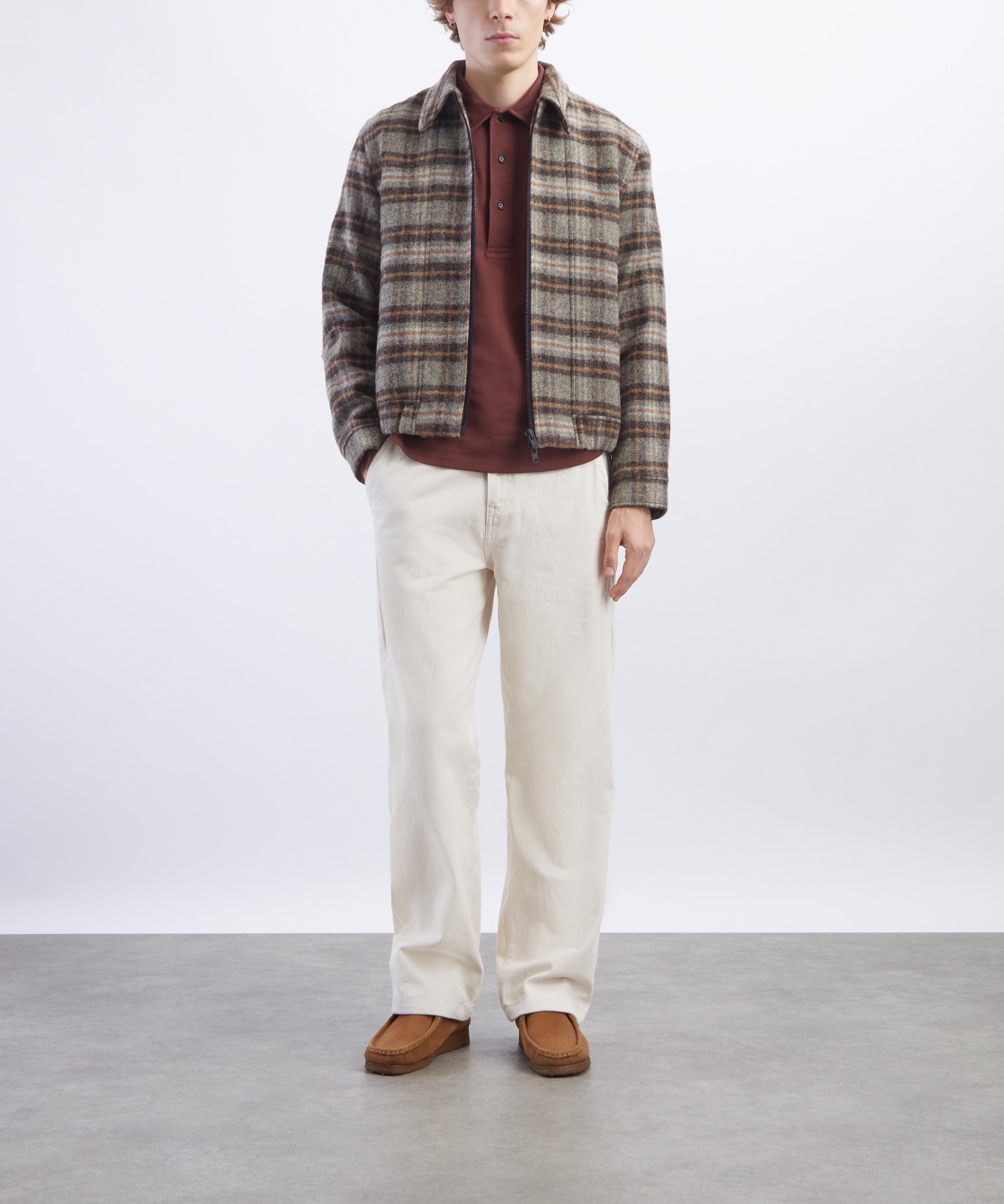 Oliver Spencer - Mersey Maroon Long-Sleeve Polo image number 1