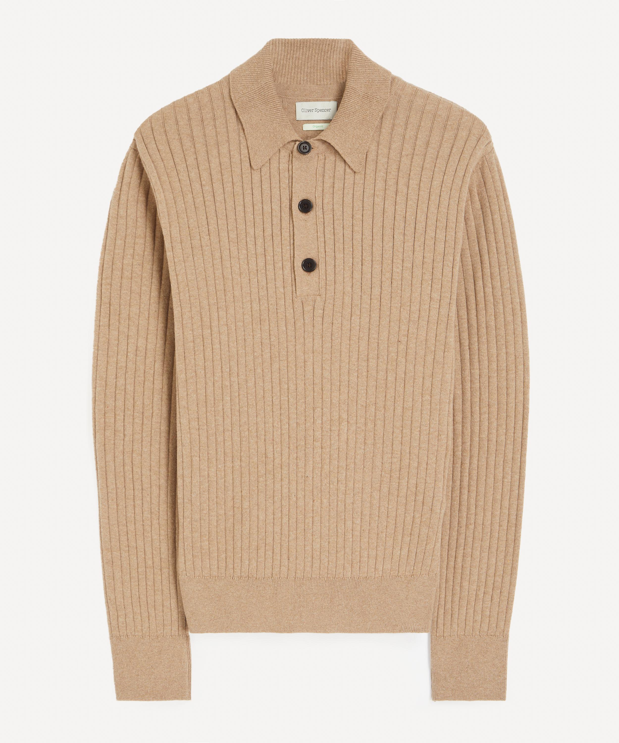 Oliver Spencer - Hayman Knitted Polo Shirt image number 0