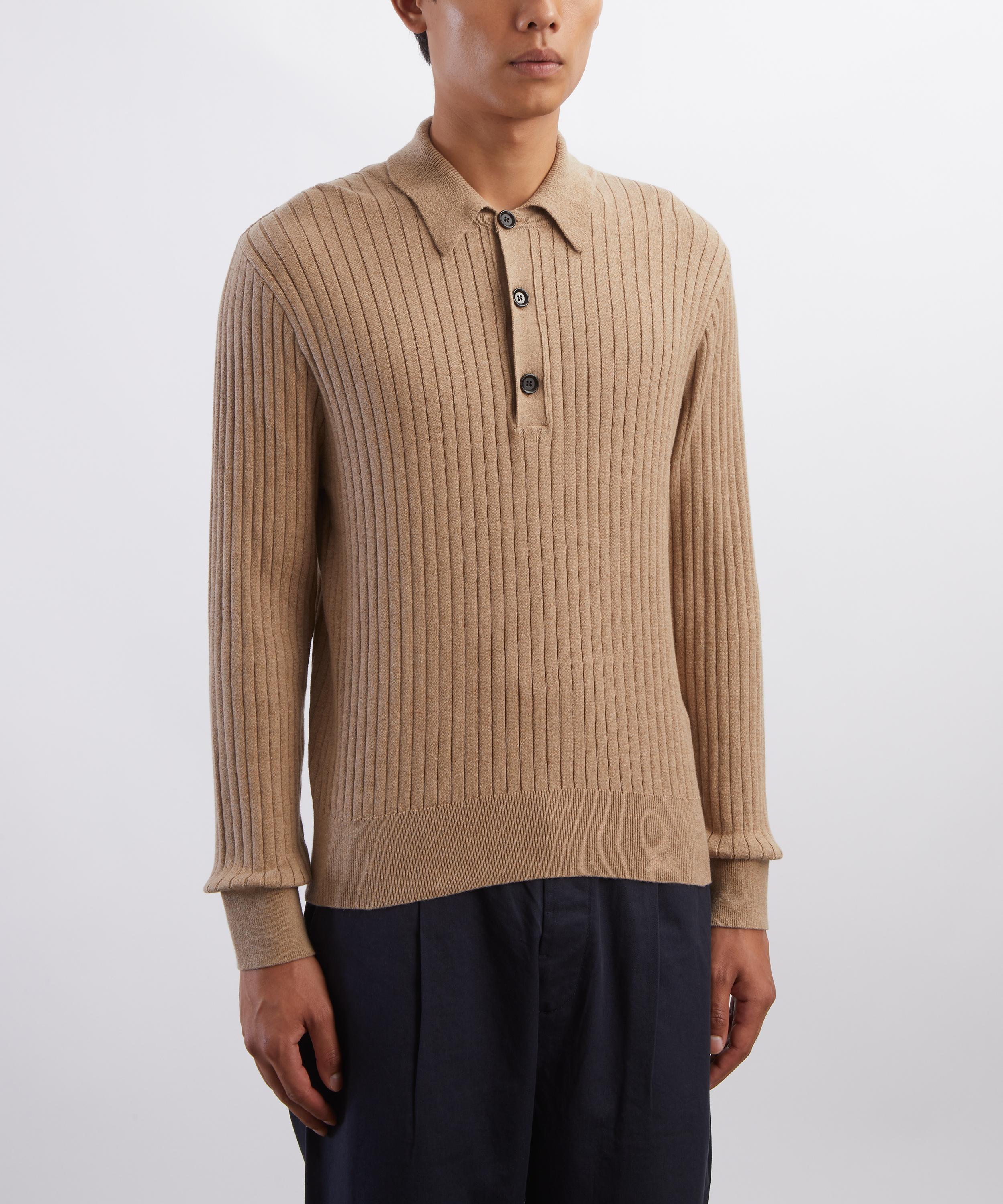 Oliver Spencer - Hayman Knitted Polo Shirt image number 2