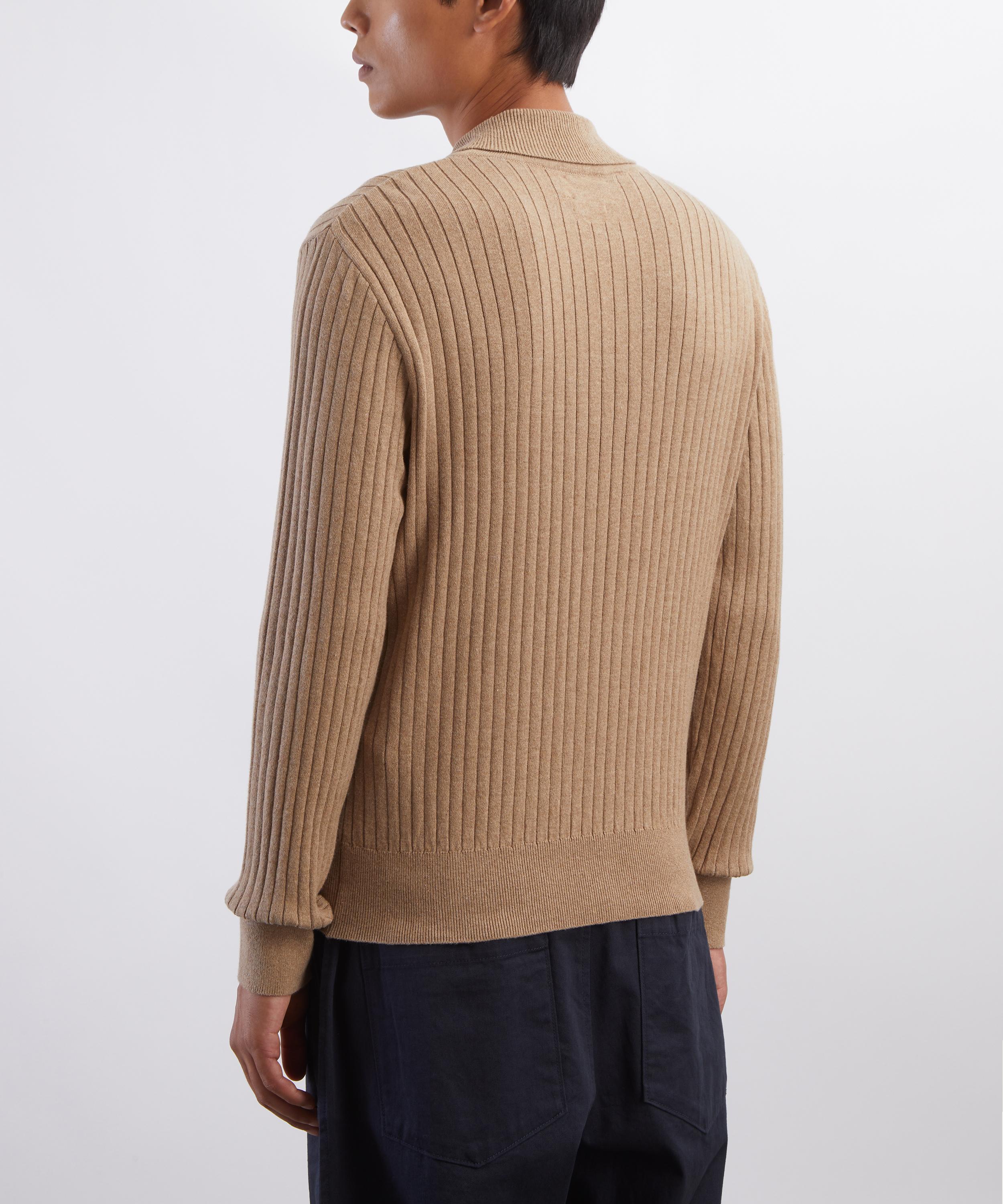 Oliver Spencer - Hayman Knitted Polo Shirt image number 3