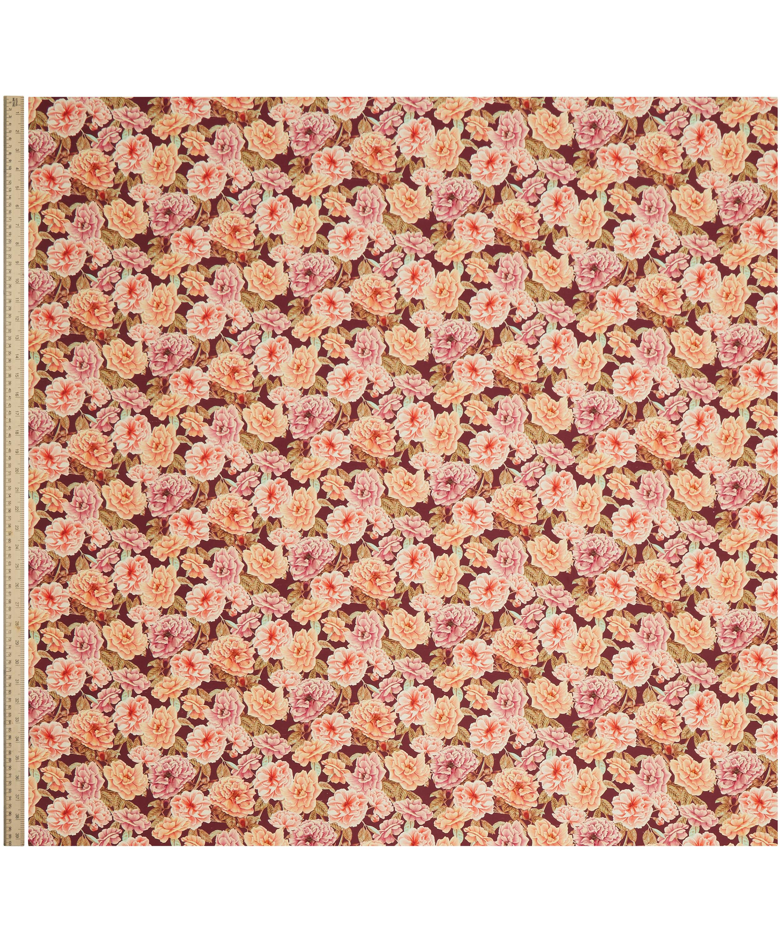 Liberty Fabrics - English Rose Shantung Silk image number 1