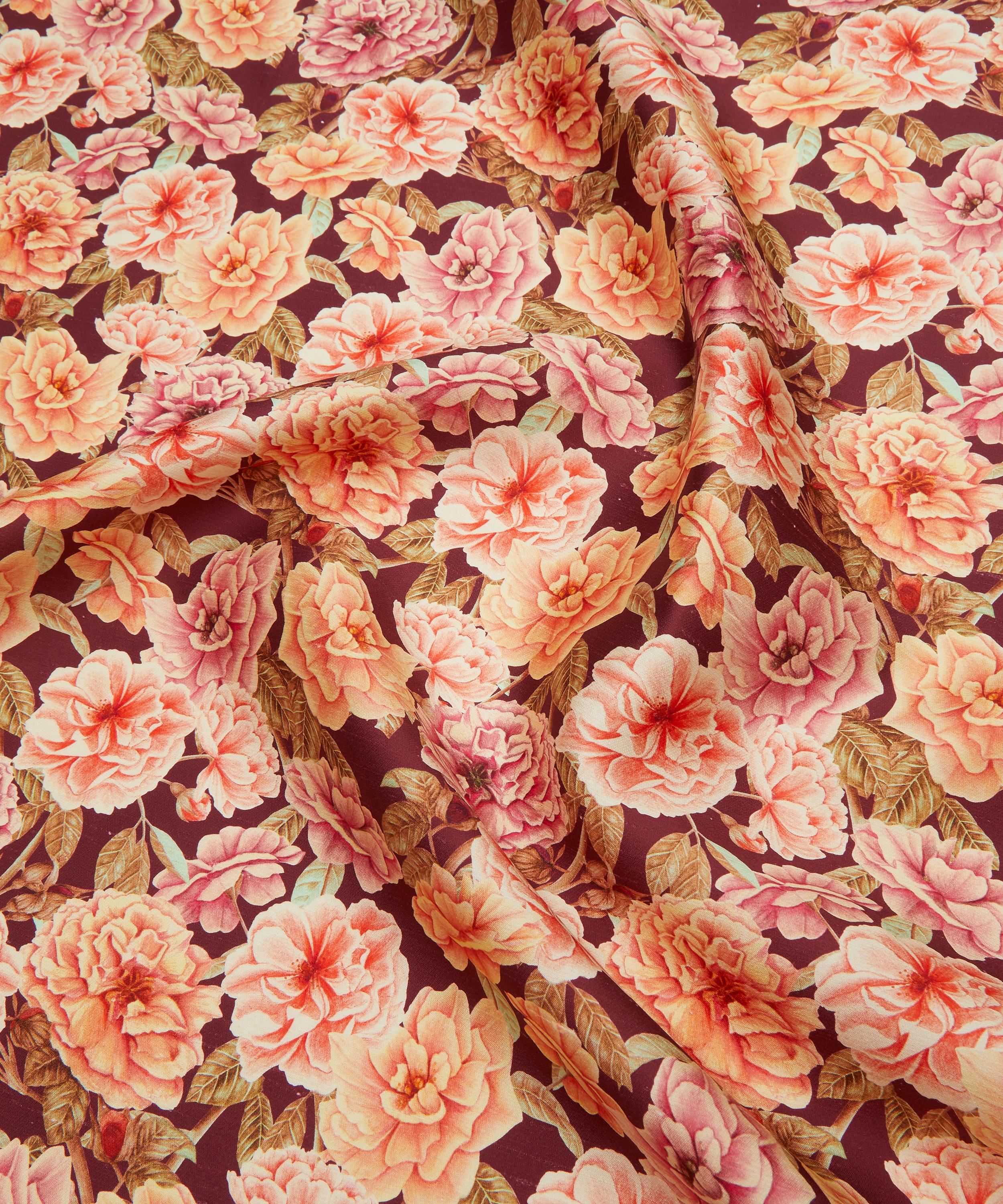Liberty Fabrics - English Rose Shantung Silk image number 3