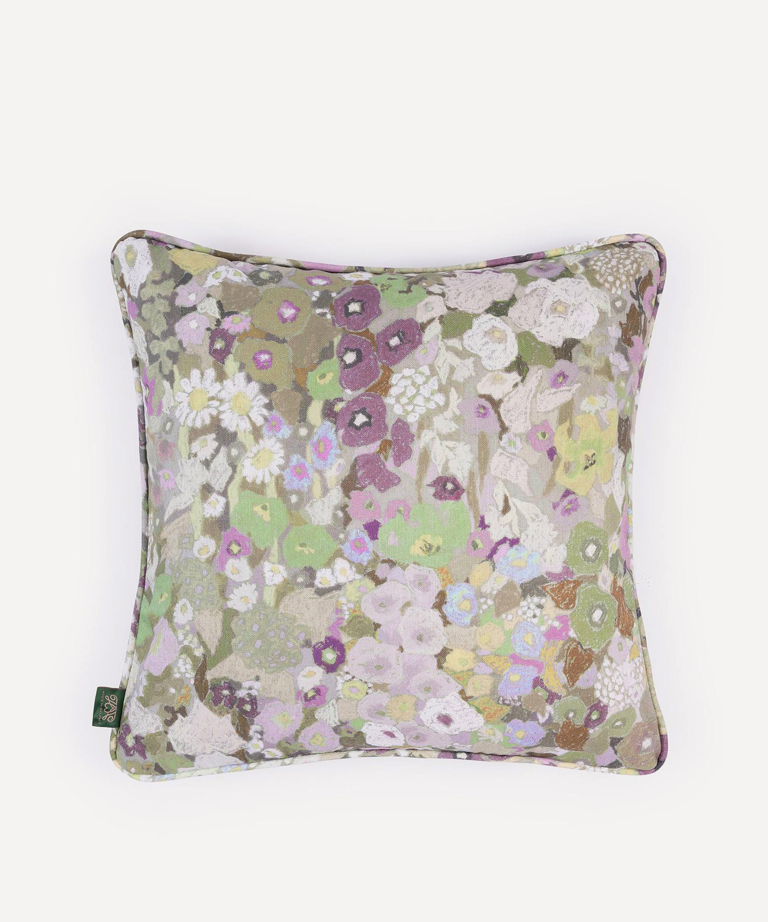 House of Hackney - Hollyhocks Medium Velvet Piped Cushion