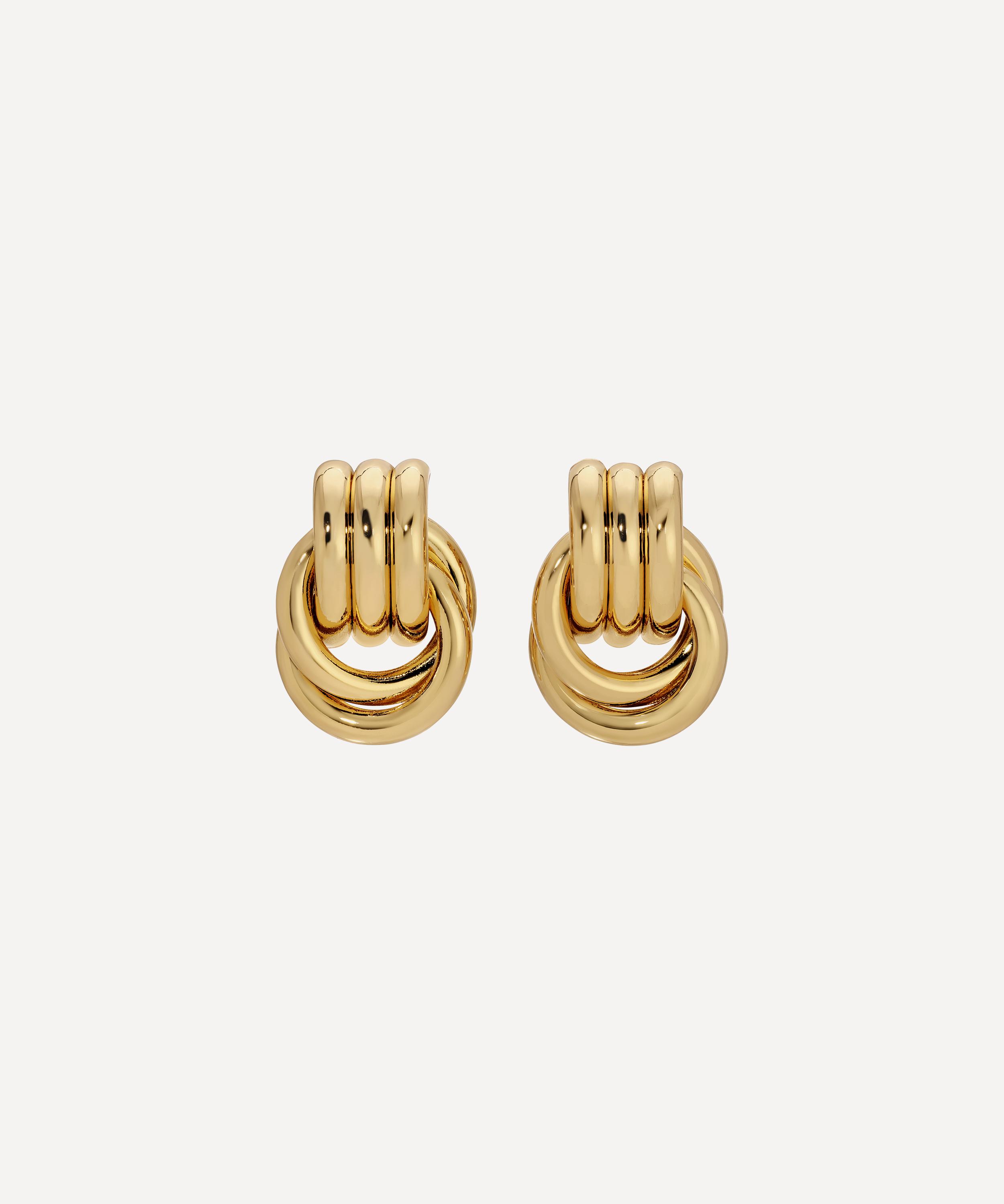 Heaven Mayhem - 18ct Gold-Plated Baby Knot Earrings