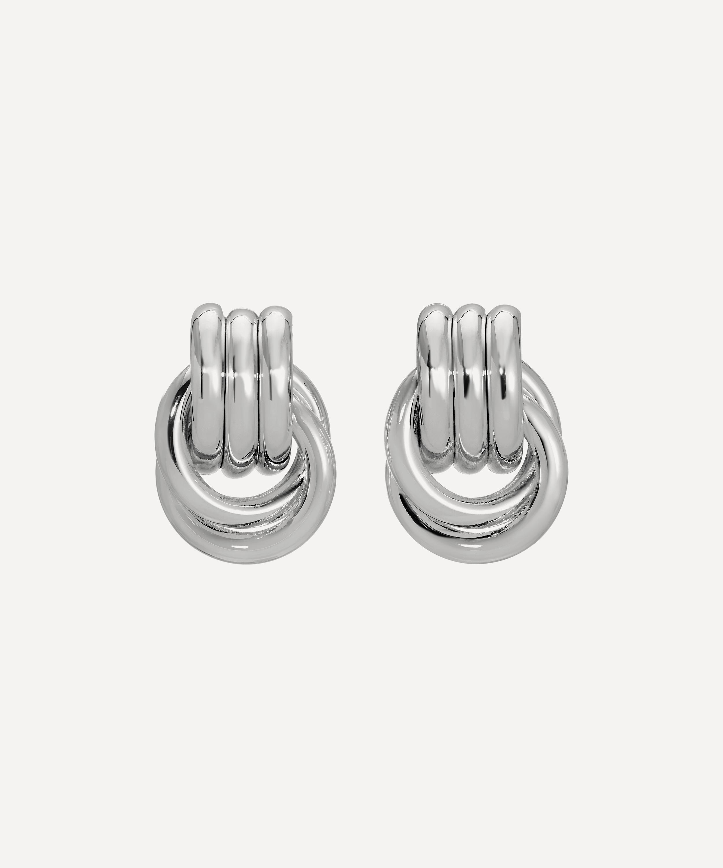 Heaven Mayhem - Silver-Plated Baby Knot Earrings