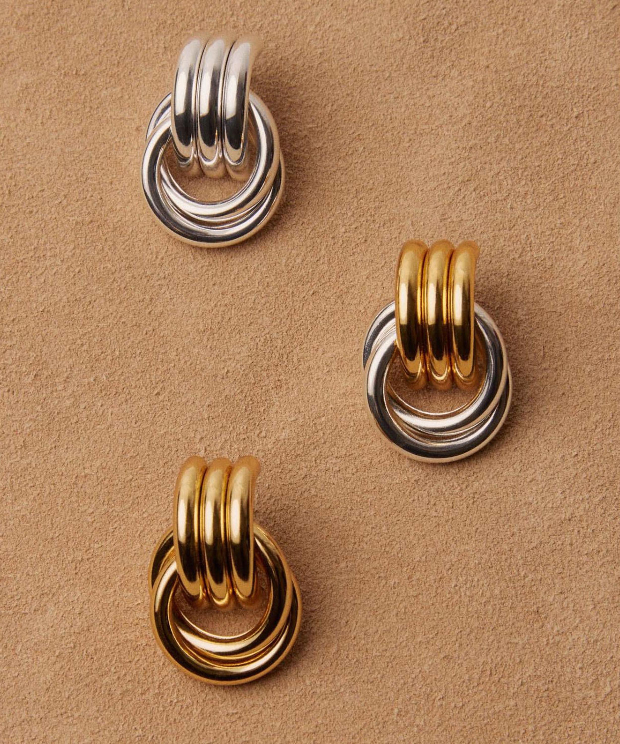 Heaven Mayhem - 18ct Gold-Plated Mini Knot Earrings image number 2