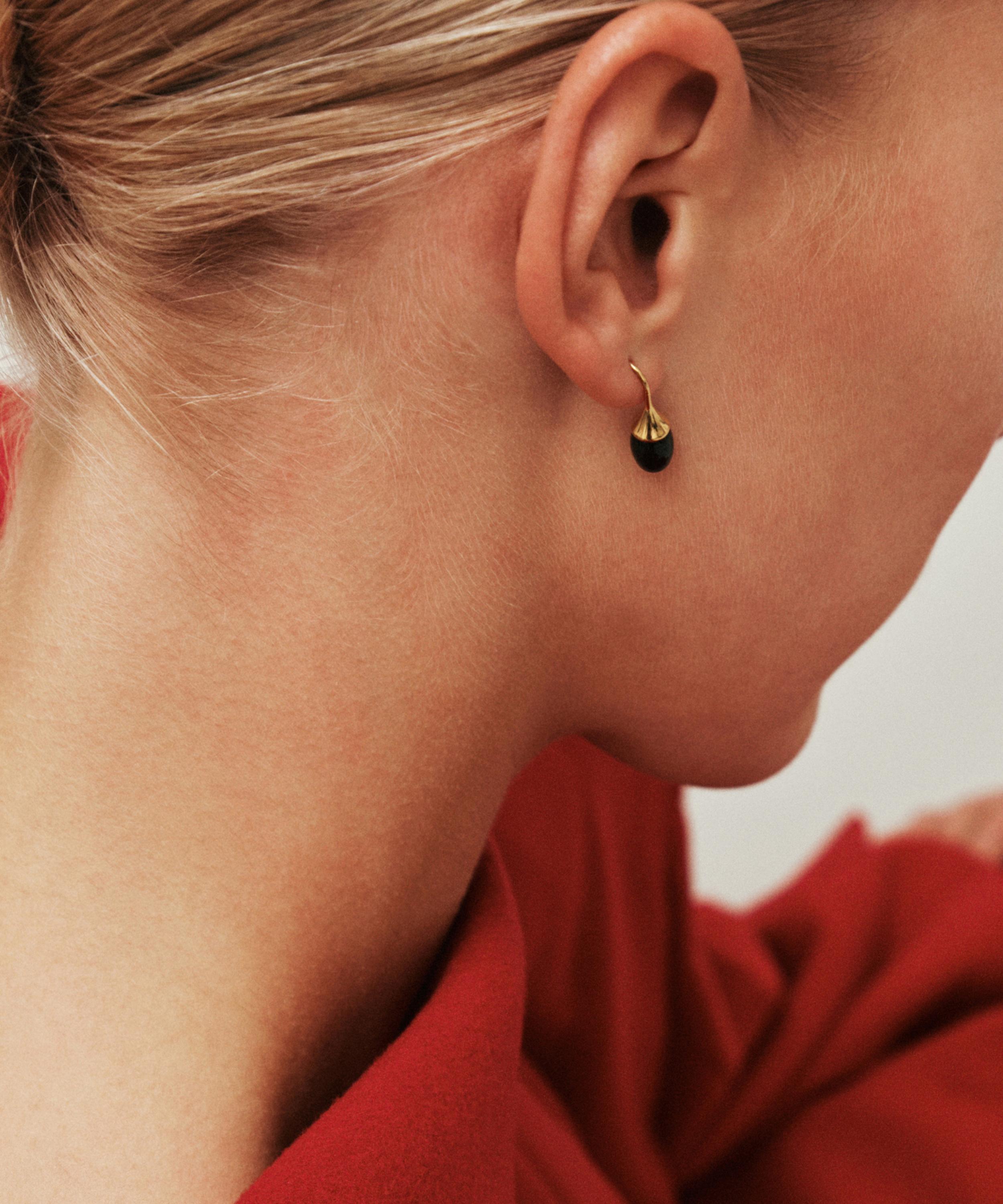 Heaven Mayhem - 18ct Gold-Plated Odette Drop Earrings image number 3