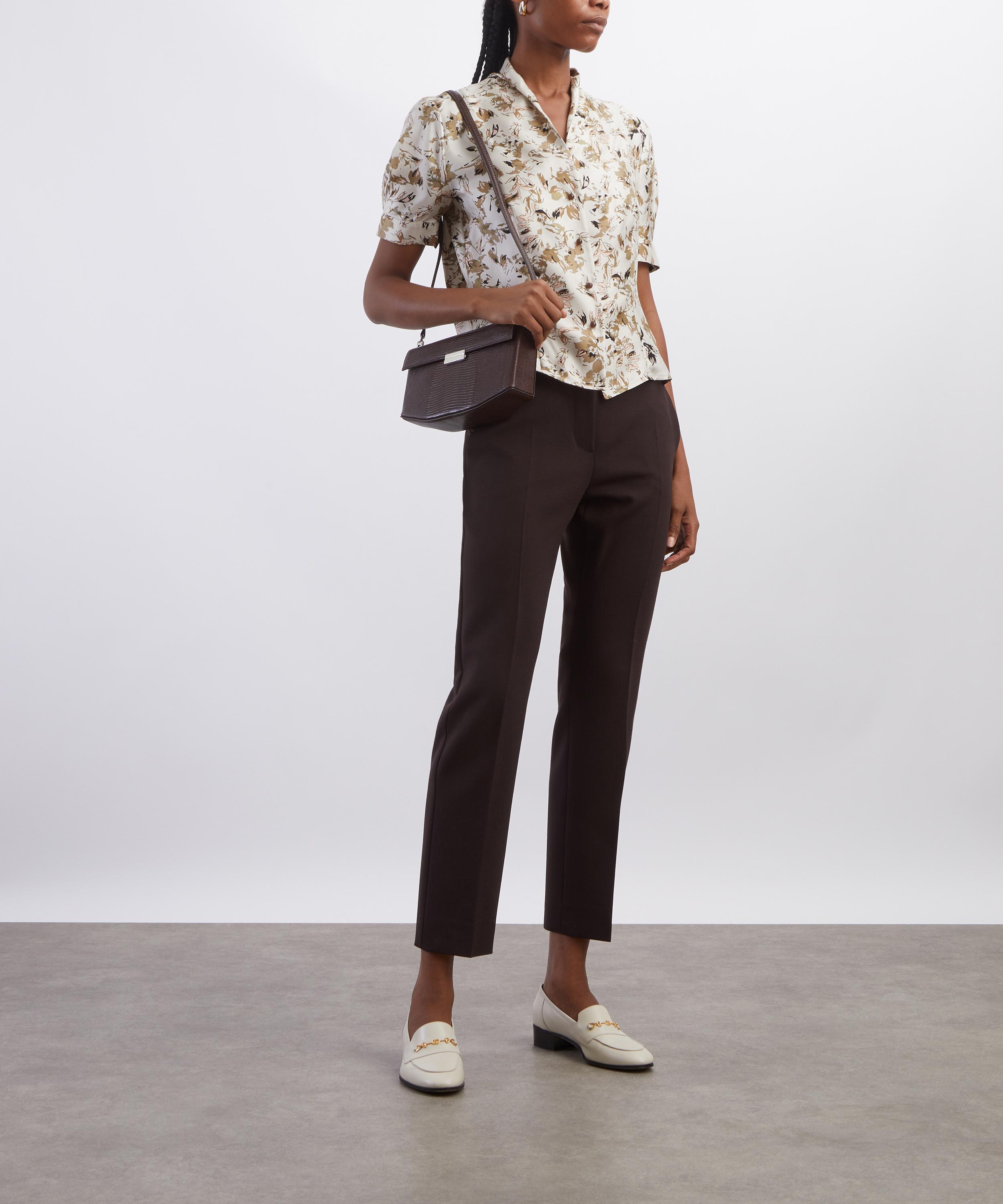 Max Mara - Acino Slim Double Woollen Cloth Trousers image number 1