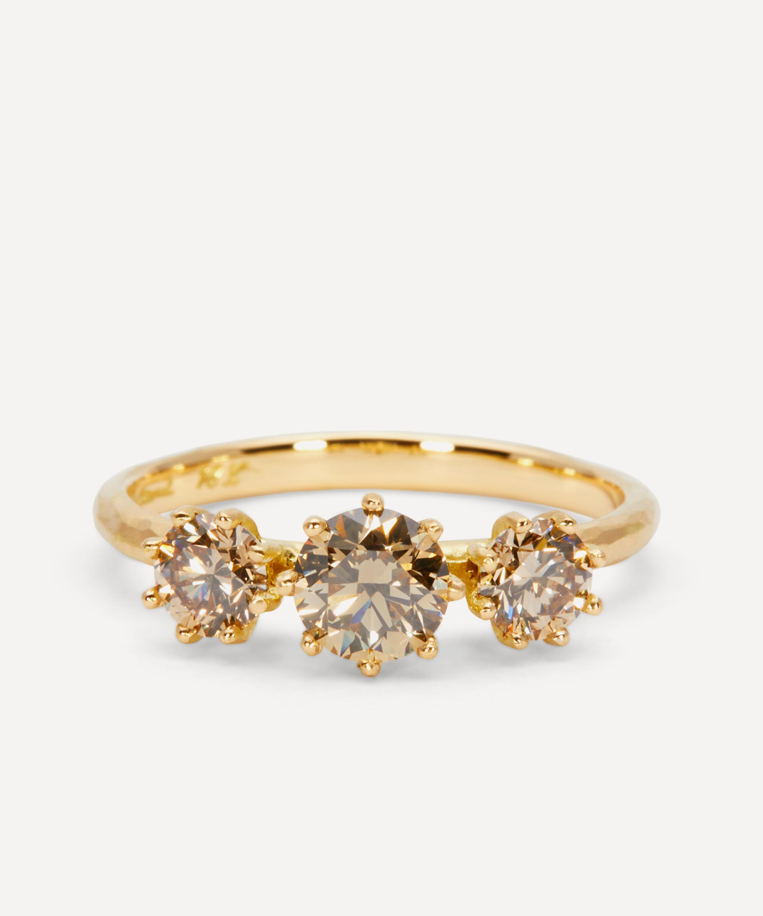 Satomi Kawakita - 18ct Gold Brown Diamond Ring image number 0