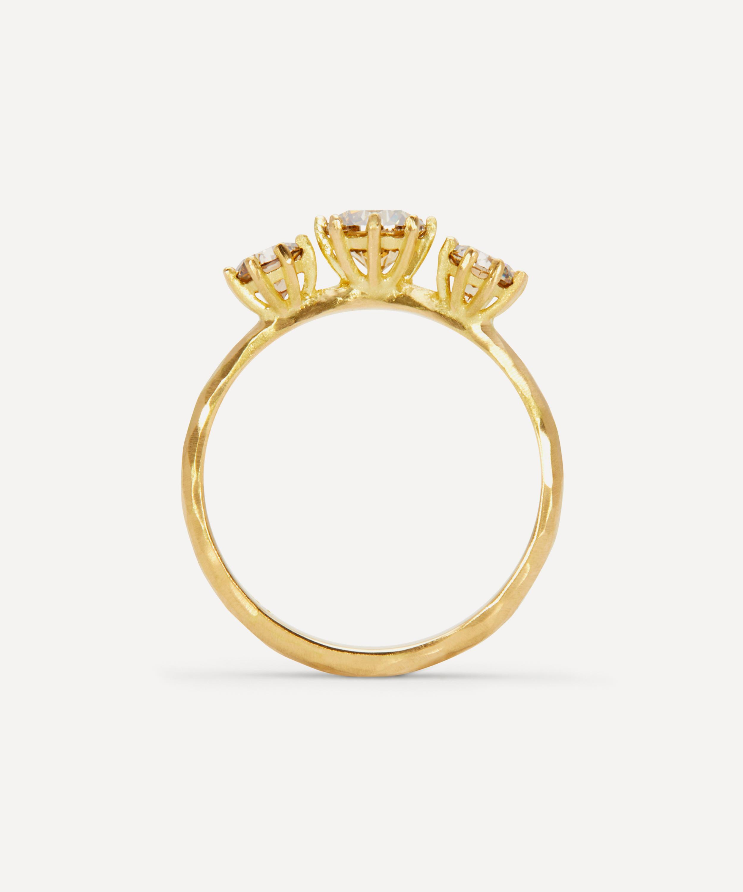 Satomi Kawakita - 18ct Gold Brown Diamond Ring image number 1