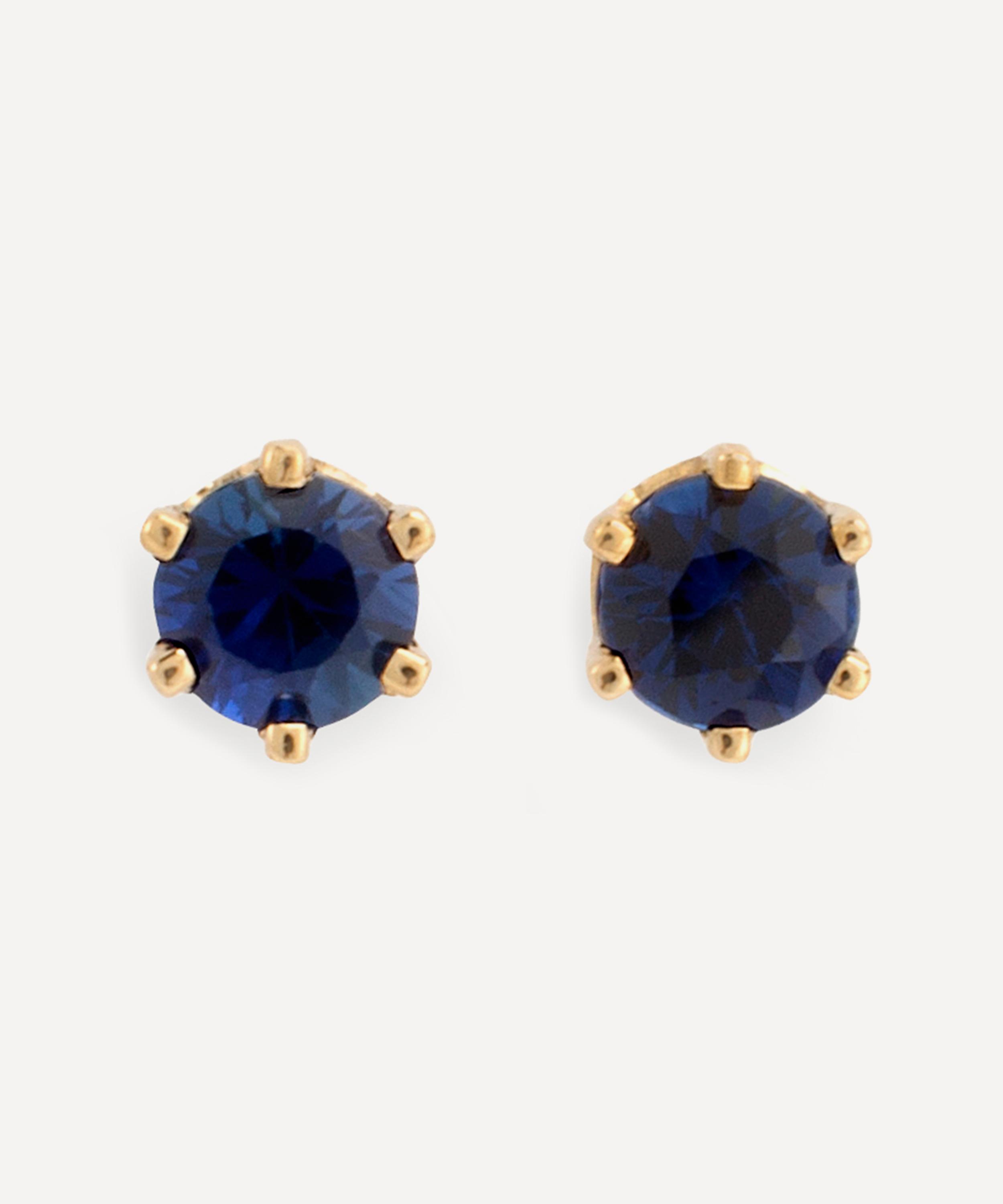 Satomi Kawakita - 14ct Blue Sapphire Stud Earrings image number 0