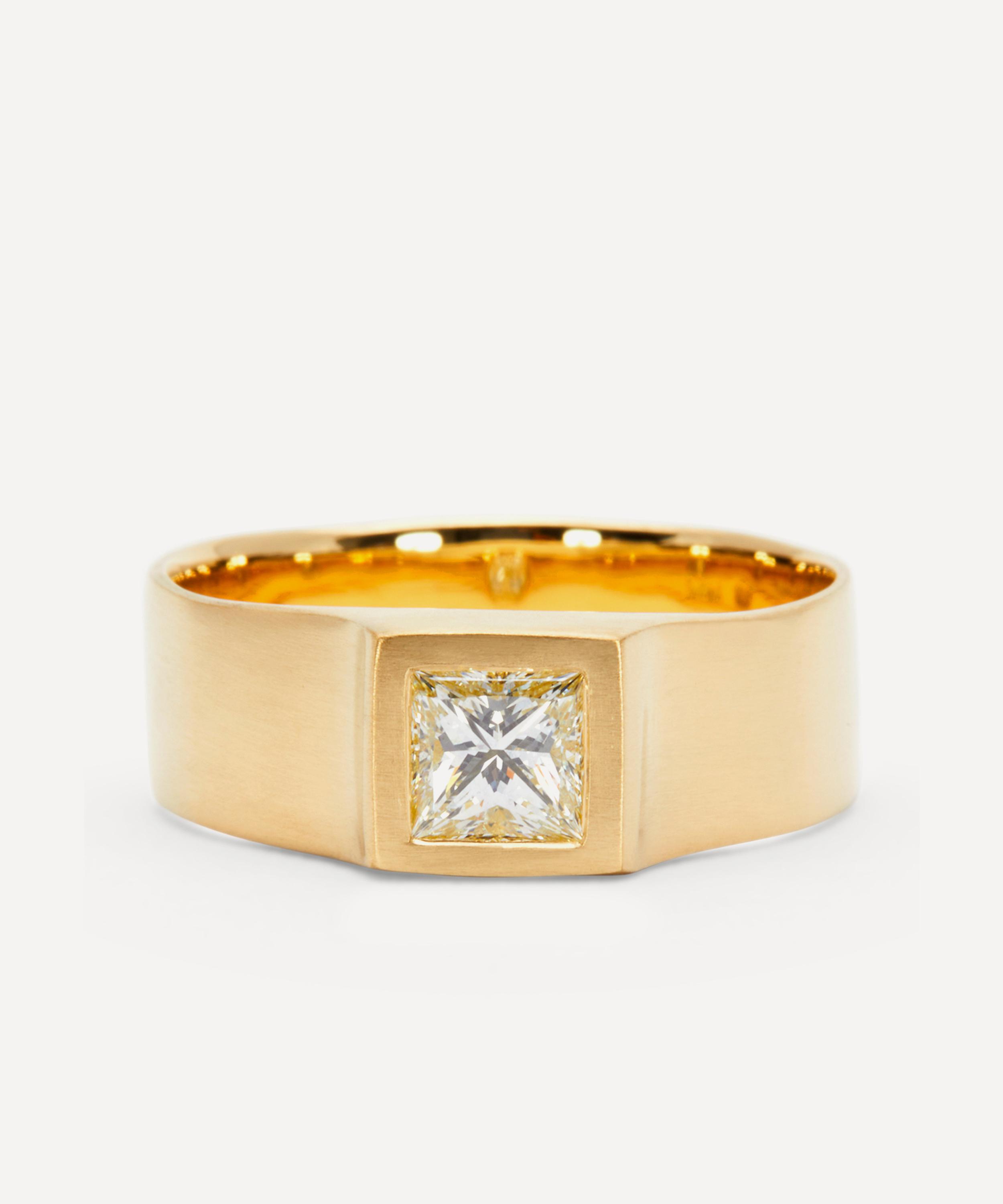 Satomi Kawakita - 18ct Diamond Signet Ring image number 0