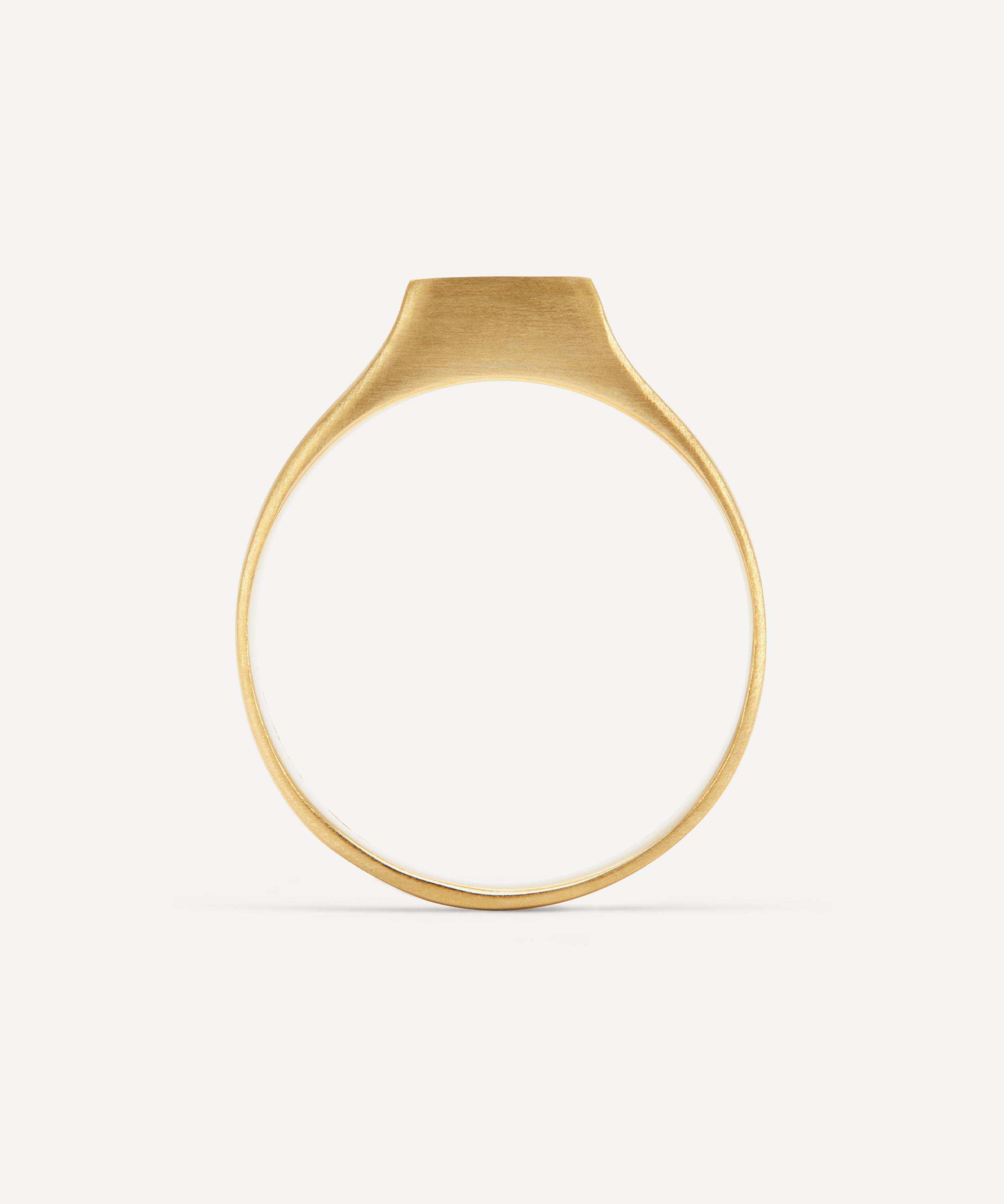 Satomi Kawakita - 18ct Diamond Signet Ring image number 2