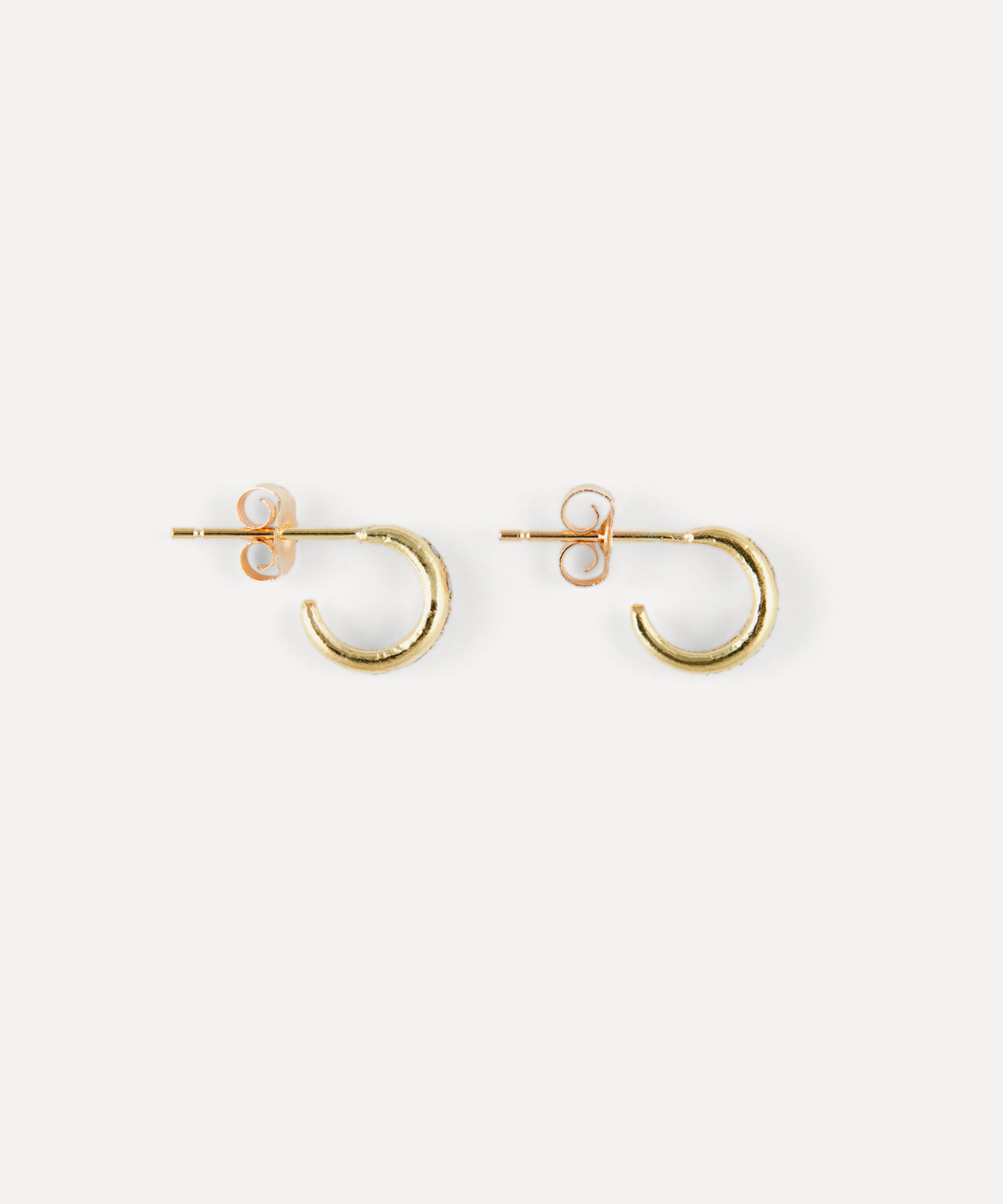 Satomi Kawakita - 18ct Gold Diamond Hoop Earrings image number 2