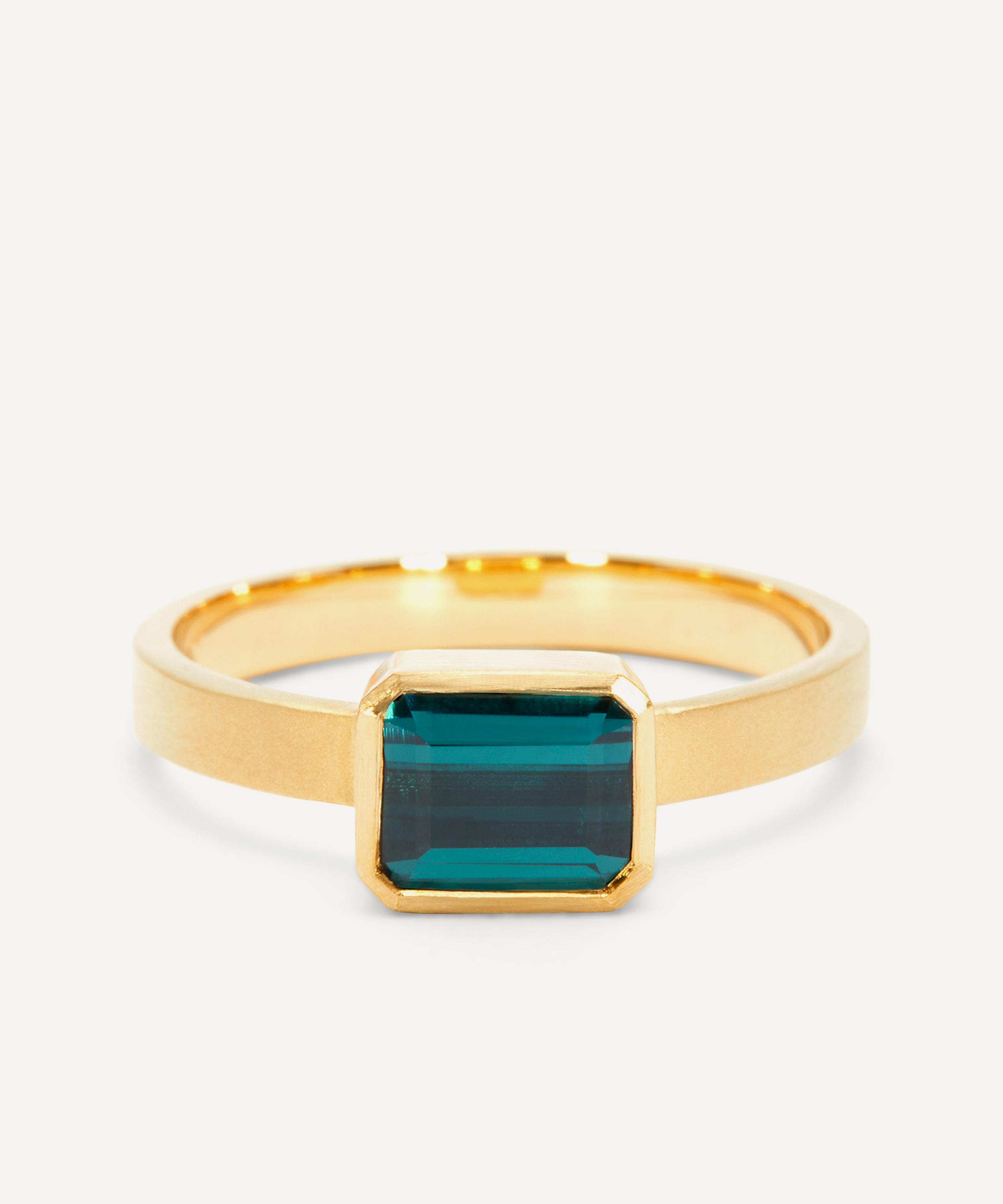 Satomi Kawakita - 18ct Gold Green Tourmaline Ring image number 0