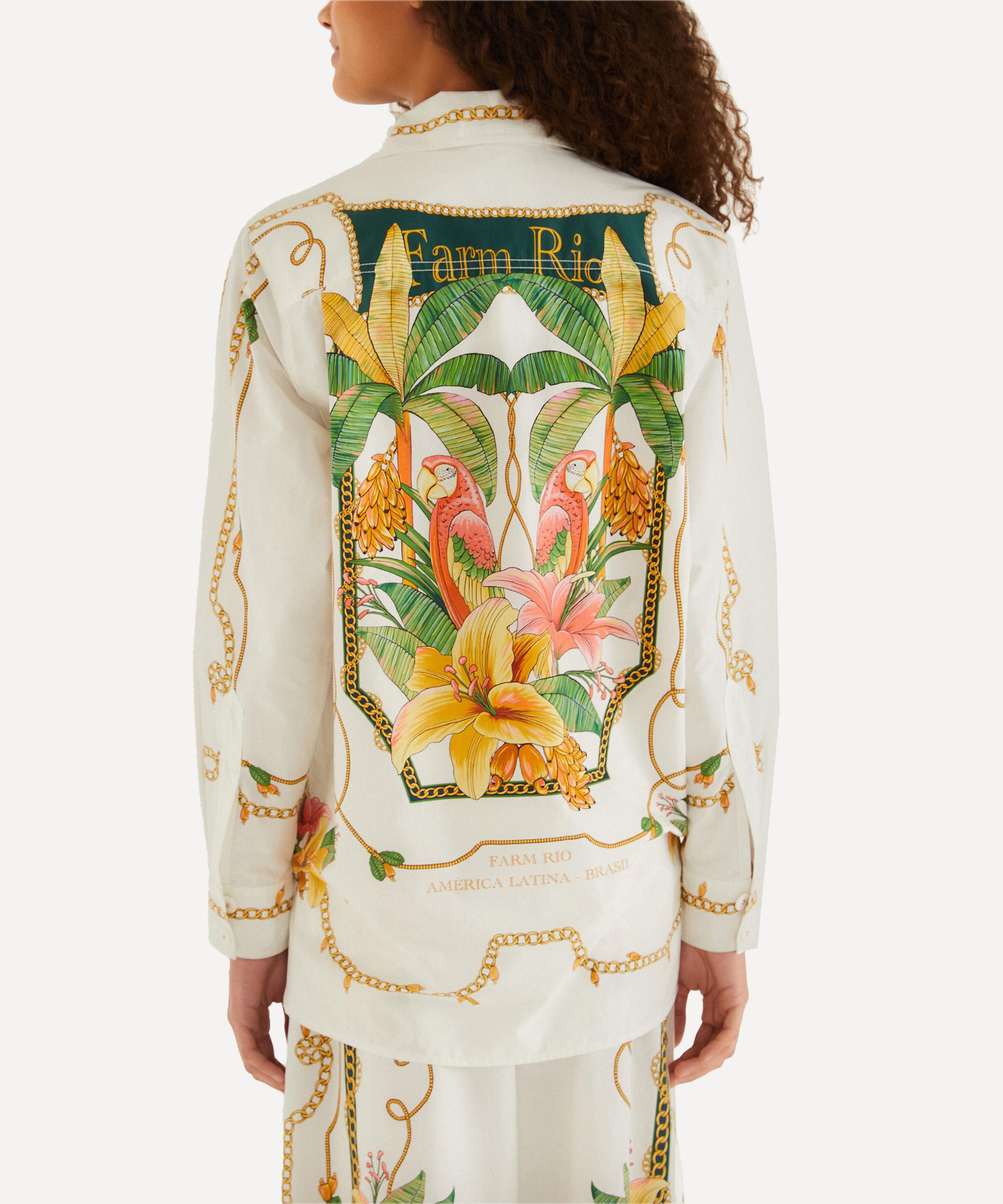 FARM Rio - Off‑White Tropical Royalty Shirt image number 2